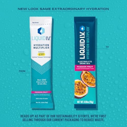 Liquid I.V.® Hydration Multiplier - Passion Fruit | Electrolyte Powder Drink Mix | 1 Pack (10 Servings) Liquid I.V.Buy Supplements Australia