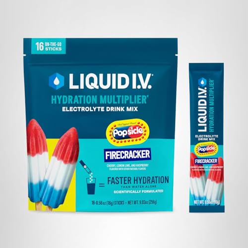 Liquid I.V.® Hydration Multiplier - Popsicle Firecracker | Electrolyte Powder Drink Mix | 1 Pack (16 Servings) Liquid I.V.Buy Supplements Australia