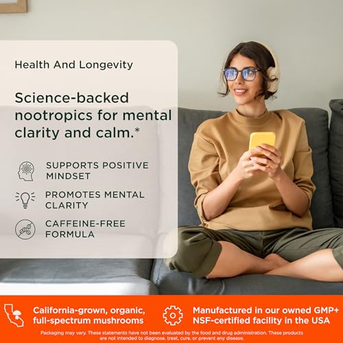 The Genius Brand Rise + Shine Nootropic – Cordyceps & Rhodiola Rosea – Caffeine-Free Energy & Mood Support – Focus, Clarity & Emotional Balance – 30 Servings The Genius BrandBuy Supplements Australia