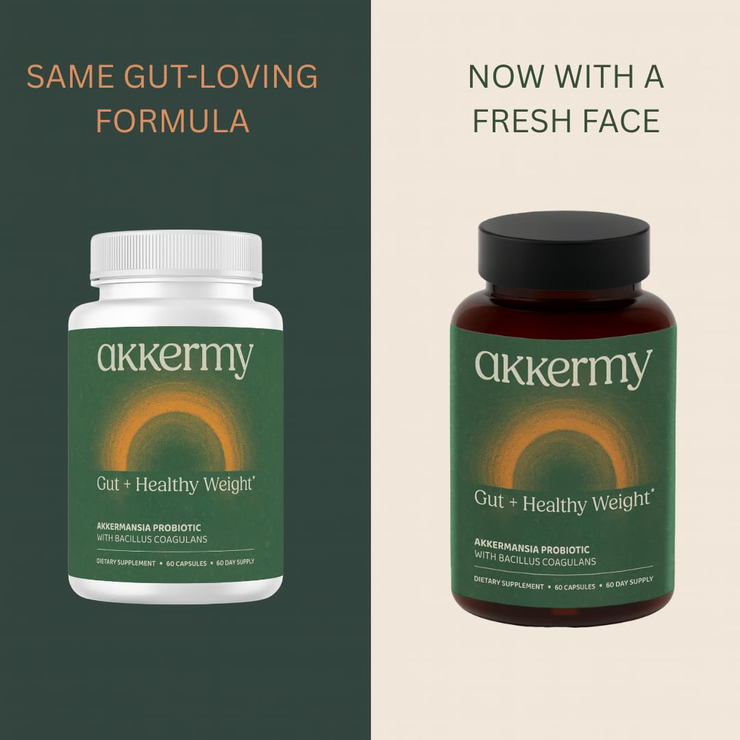 Akkermansia Probiotic for Appetite Suppressant & Craving Control | Increases GLP-1 for Weight Loss | 60 Day Supply | Made in USA | Bacillus Coagulans, B2, D3 & Chromium | SIBO Friendly, Vegan AkkermyBuy Supplements Australia