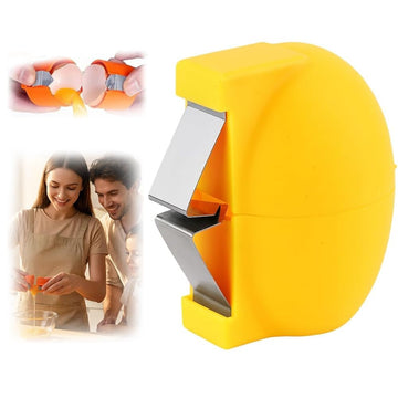 New Egg Shell Opener Egg Cracker Tool Stainless Steel, Multifunctional Egg Shell Opener for Raw Or Hard-Boiled Eggs, Kitchen Gadget for Cooking Baking (Yellow) CLRZOLBuy Supplements Australia