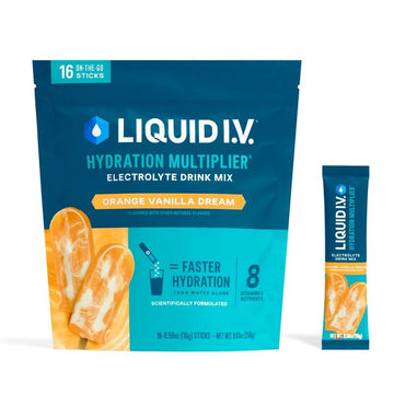 Liquid I.V.® Hydration Multiplier - Orange Vanilla Dream | Electrolyte Powder Drink Mix | 1 Pack (16 Servings) Liquid I.V.Buy Supplements Australia