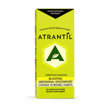 Atrantil 90 Capsules-Antioxidant Packed Polyphenol for Bloating and Gas Relief, Abdominal Discomfort, Constipation, Diarrhea, Postbiotic, Change in Bowel Habits and Everyday Digestive Health. AtrantilBuy Supplements Australia