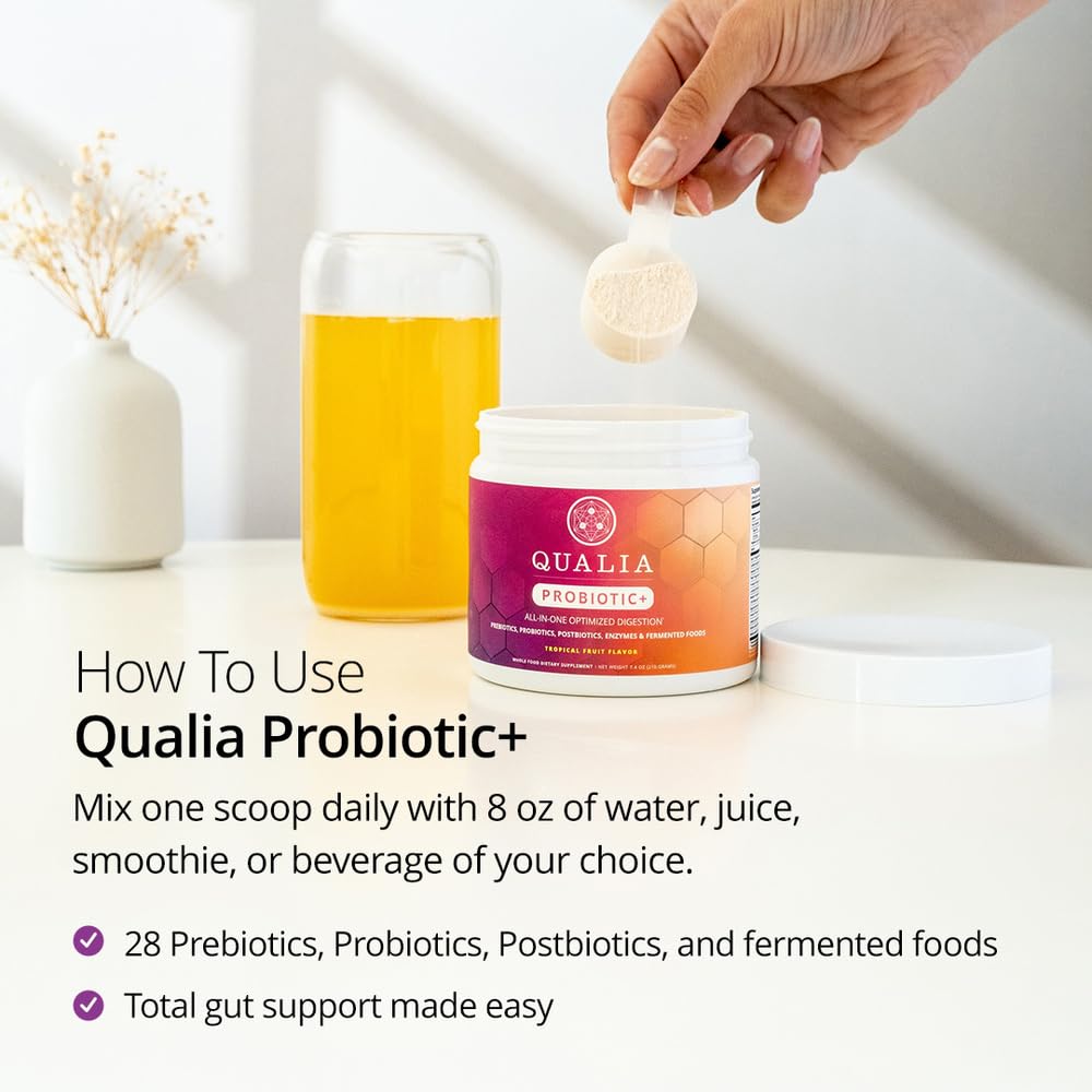 Qualia Probiotic - 28 Science-Backed Spore Probiotics, Prebiotics, and Postbiotics. Total Gut Support. Soothes Digestive discomfort. Ethically sourced. Promotes Akkermansia Growth. 1 Month Supply QUALIA LIFE SCIENCESBuy Supplements Australia