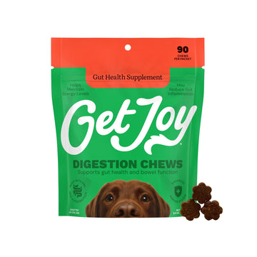 Get Joy Digestion Chews, Gut Health Supplement for Dogs, Vet Recommended Soft Daily Digestive Health & Immune Support with Prebiotics, Probiotics & Postbiotics, Made in USA, 90 Count Get JoyBuy Supplements Australia