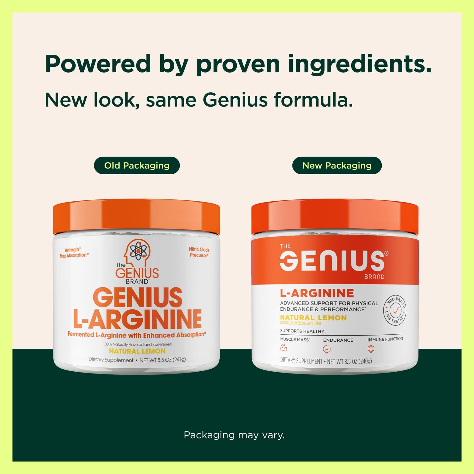 Genius L-Arginine Nitric Oxide Powder - Fermented L- Arginine Nutritional Supplements & Nitric Oxide Booster - Pre Workout, Natural Muscle Builder - 30 Servings, Lemon The Genius BrandBuy Supplements Australia