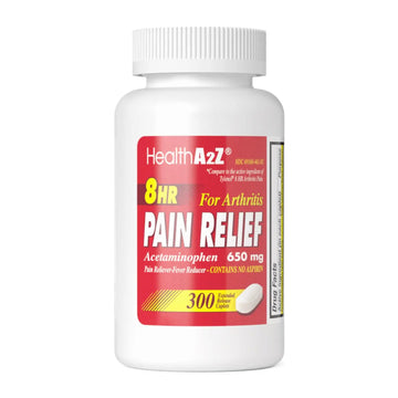 HealthA2Z® Pain Relief Extended Release | Acetaminophen 650mg | 8 Hours | Arthiritis Pain | Pain Reliever - Fever Reducer | Contains no Aspirin (300 Count) HealthA2ZBuy Supplements Australia