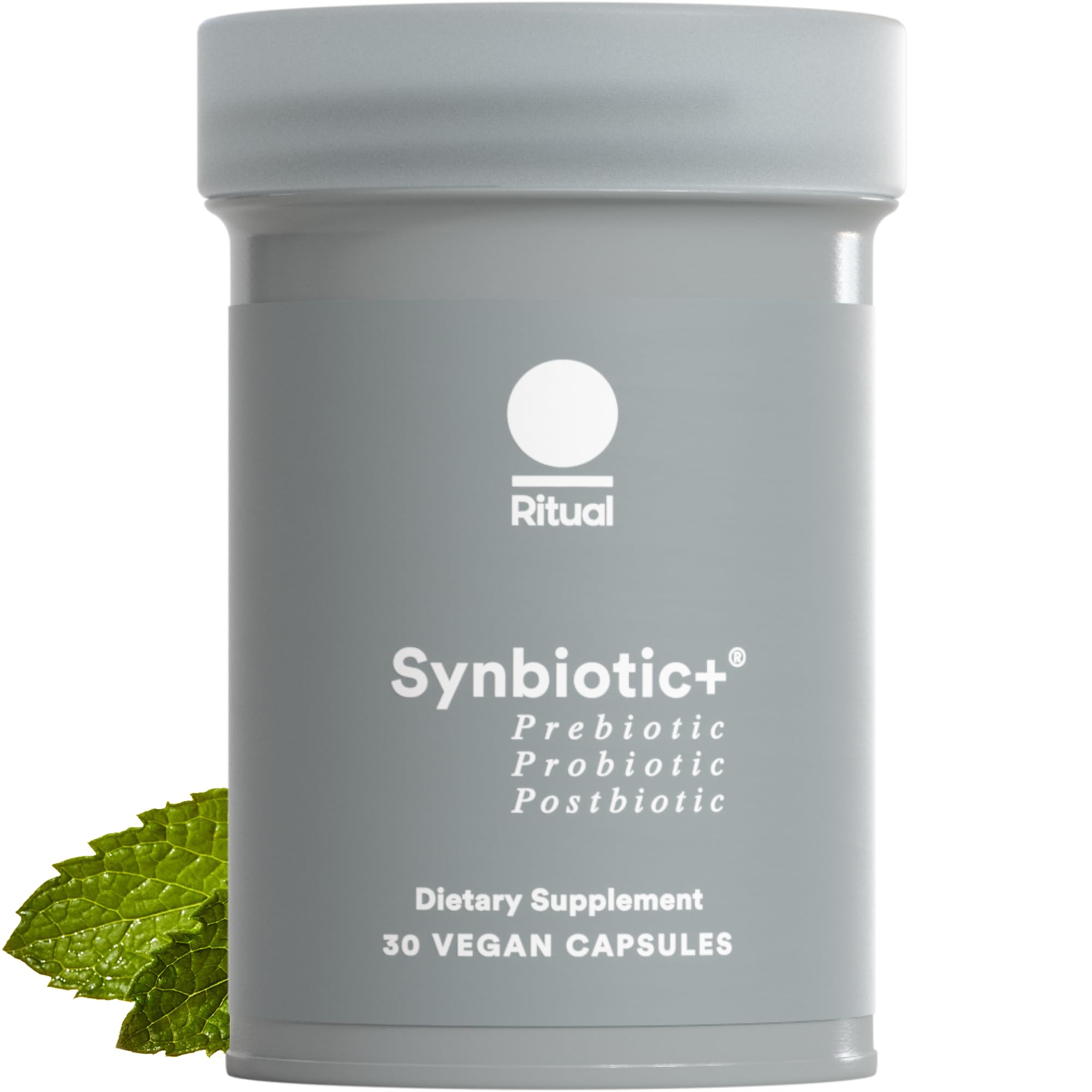 Ritual Synbiotic+ Probiotic, Prebiotic, Postbiotic, 3-in-1 Supplement for Gut Health and Digestive Support, Regularity, Bloat, Immune, Vegan Delayed-Released Daily Capsule, Women and Men, 30 Day RitualBuy Supplements Australia