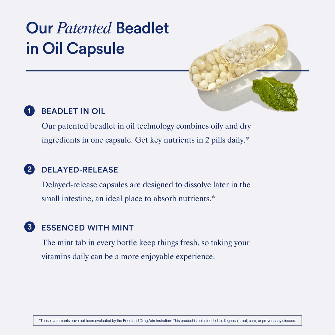 Ritual Multivitamin for Women 50+, Menopause Supplements with Vitamin D3, K2 and Magnesium for Bone Support*, Omega-3 DHA, Vitamin B12, Non-GMO, Mint Essenced, 30 Day Supply, 60 Vegan Capsules RitualBuy Supplements Australia