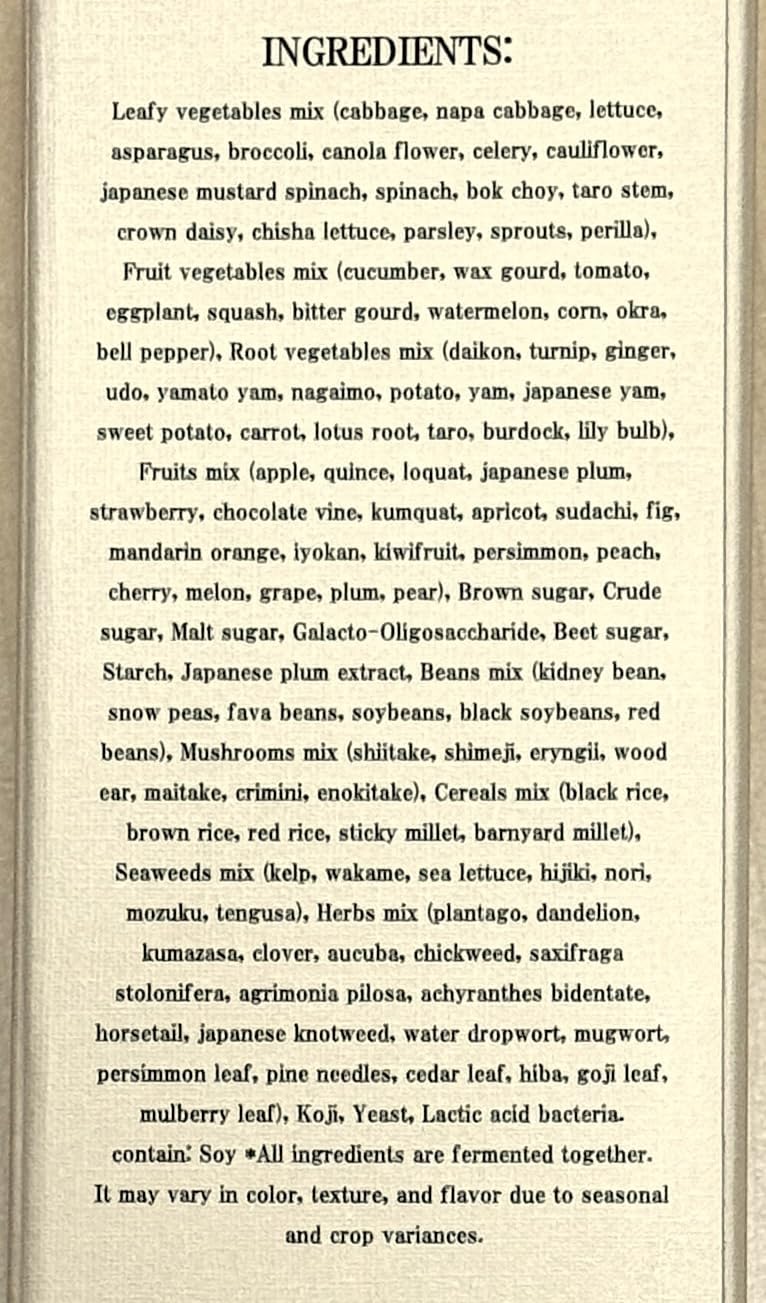 R's KOSO 3-Day Cleanse Japanese Enzyme Drink Rich in Postbiotics, Probiotics and Prebiotic, Made from 100+ Vegetables ＆ Fruits - Natural Support for Better Digestion & Gut Health + Detox - 16oz R's KOSOBuy Supplements Australia