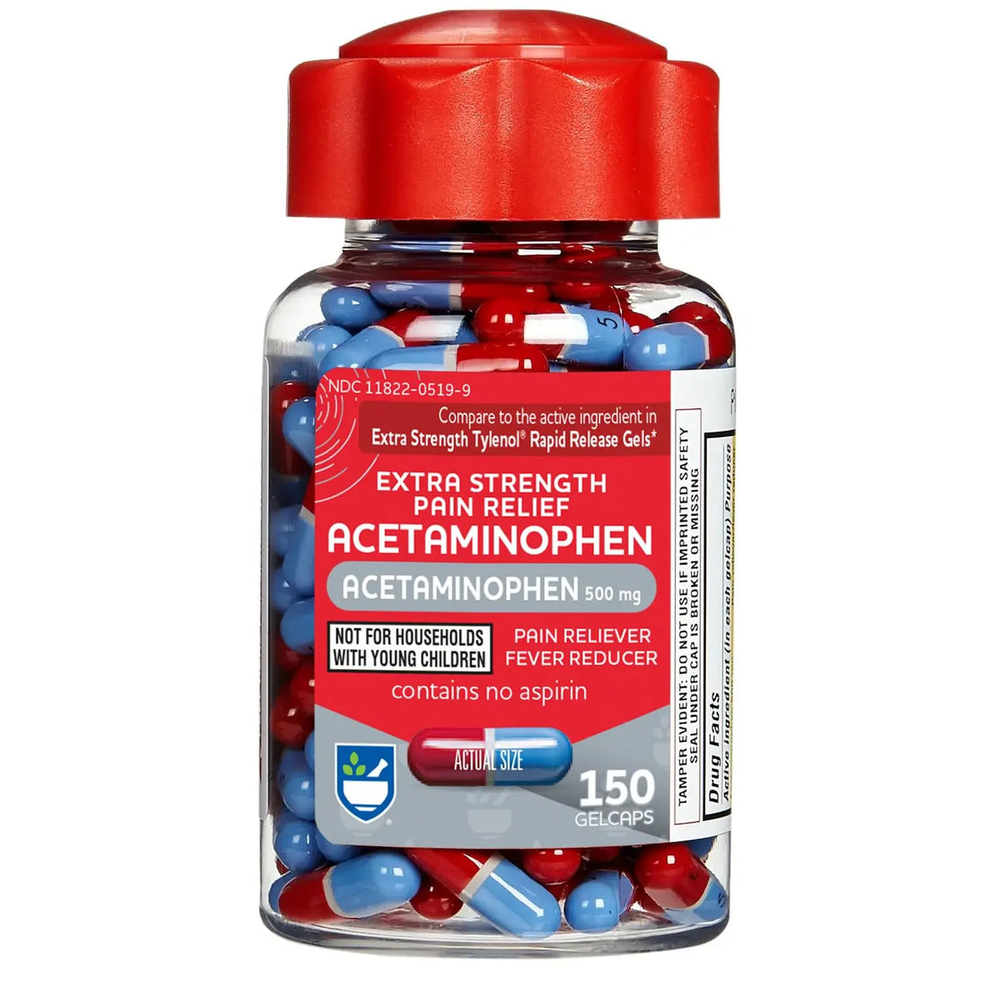 Rite Aid Extra Strength 500mg Acetaminophen Rapid Release Gelcaps - 150 Count | Joint, Muscle, Arthritis, Back Pain Relief Rite AidBuy Supplements Australia
