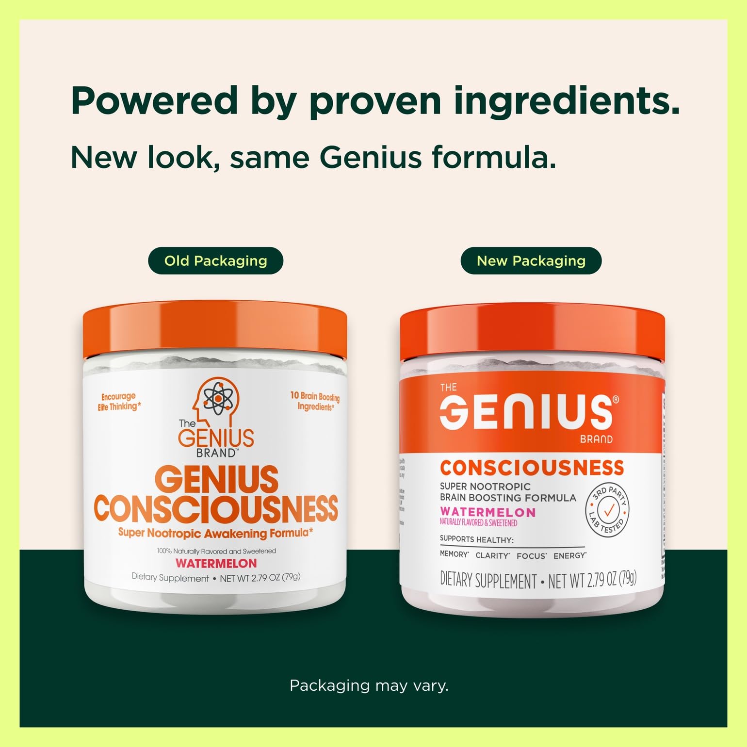 Genius Consciousness - Premium Nootropic Powder for Focus, Memory & Mental Clarity - AlphaSize, NeuroFactor, Lion’s Mane & Dynamine - Natural Brain Booster for Studying, Work & Creativity – Watermelon The Genius BrandBuy Supplements Australia
