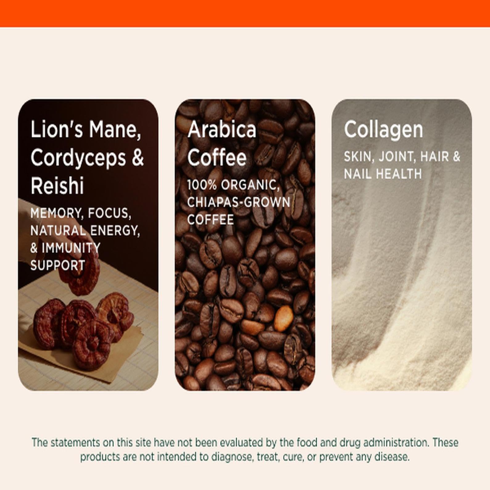 The Genius Brand Organic Mushroom Coffee + Collagen - Daily Energy Support - Healthy Immune Function - Arabica Coffee with Cordyceps, Reishi & Lion's Mane Mushroom Blend - 10.6 oz (30 Servings) The Genius BrandBuy Supplements Australia