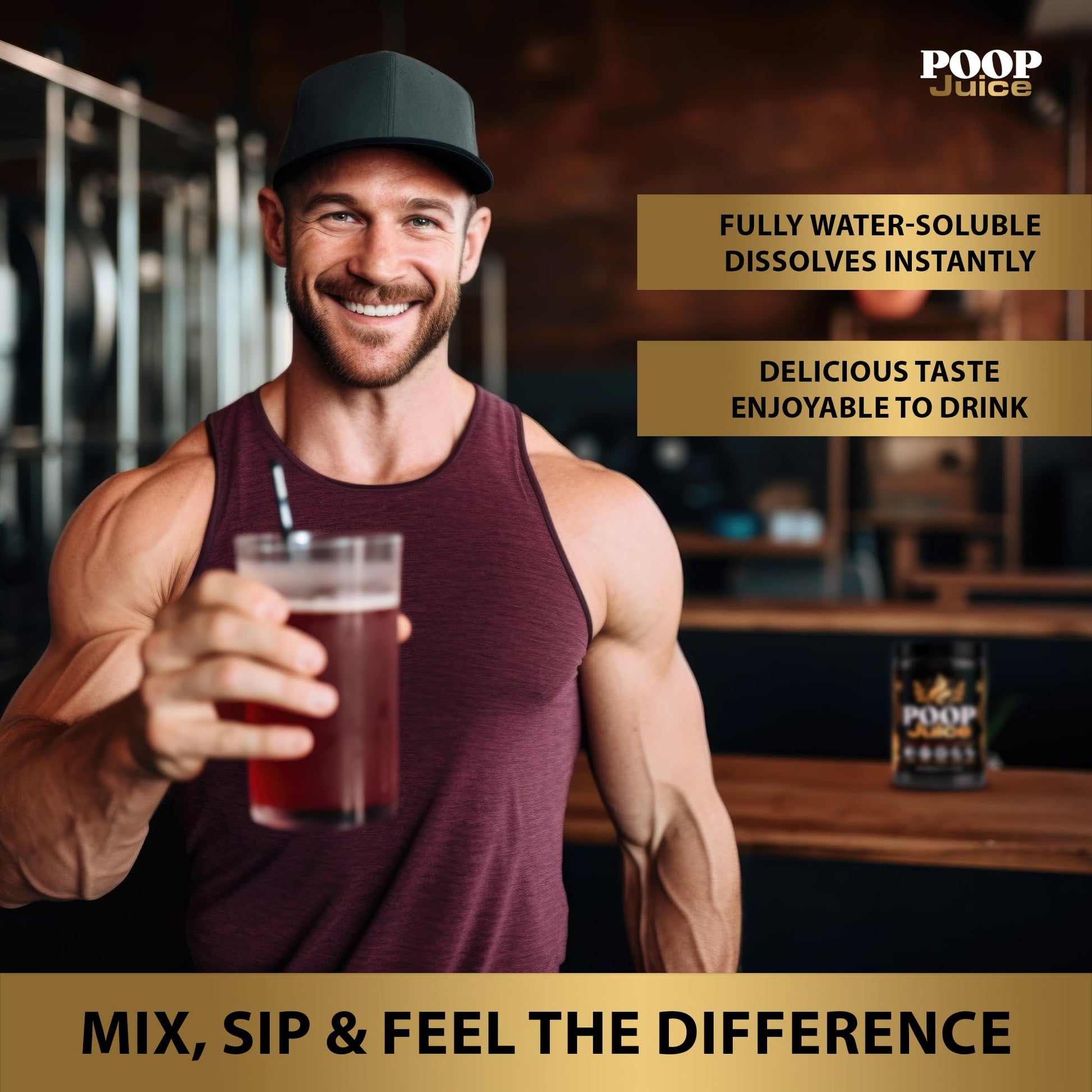 Poop Juice 5-in-1 Daily Fiber Supplement Powder - Bloat & Poop Relief - Prebiotic, Probiotic, Postbiotic, Digestive Enzymes, L-Glutamine - GLP-1 Support - Sugar-Free Georgia Peach Mango (30 Servings) Poop JuiceBuy Supplements Australia