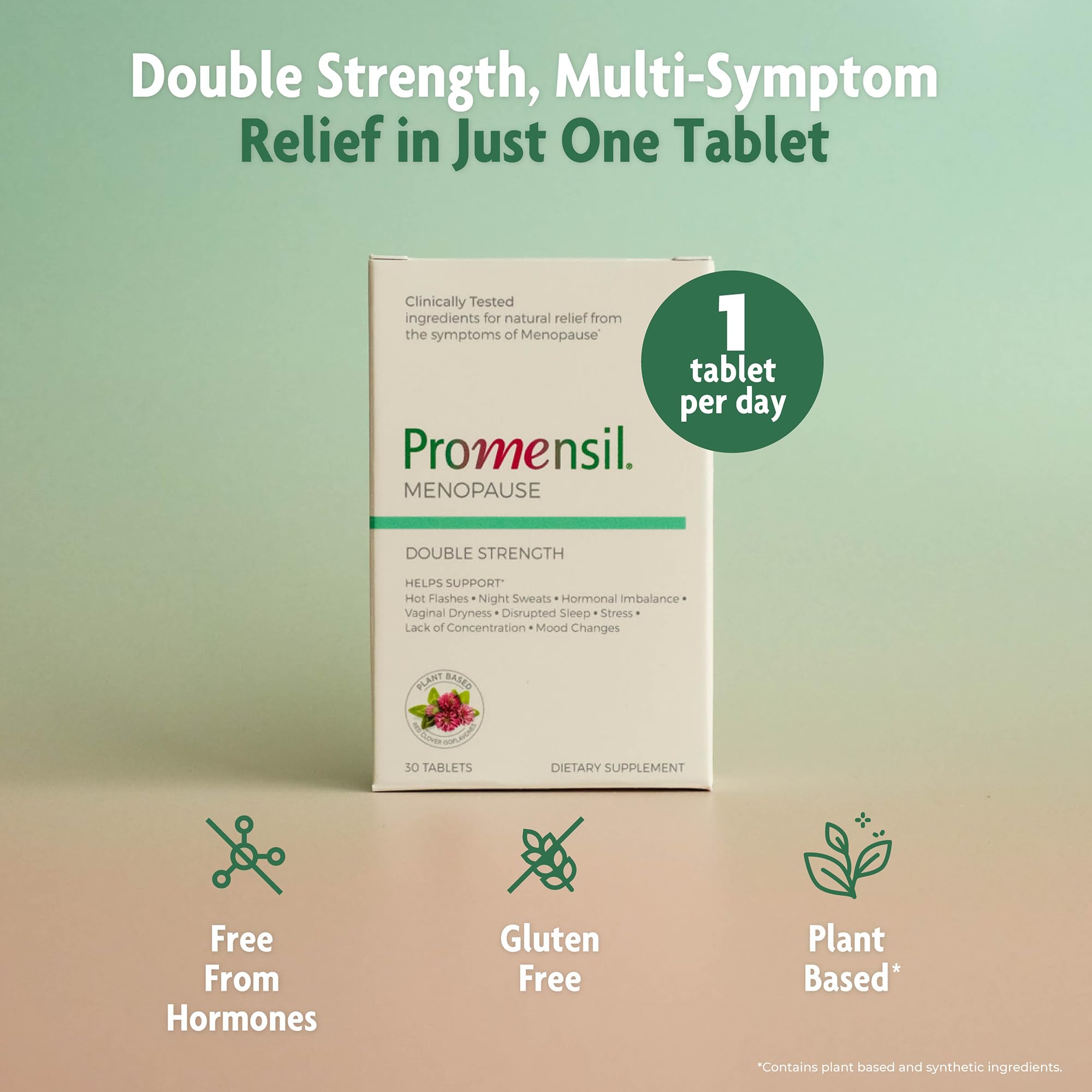 Promensil Menopause Double Strength - Menopause Supplements for Women, Red Clover Isoflavones, Helps Support Hot Flashes, Night Sweats, Restlessness - 30 Count PromensilBuy Supplements Australia
