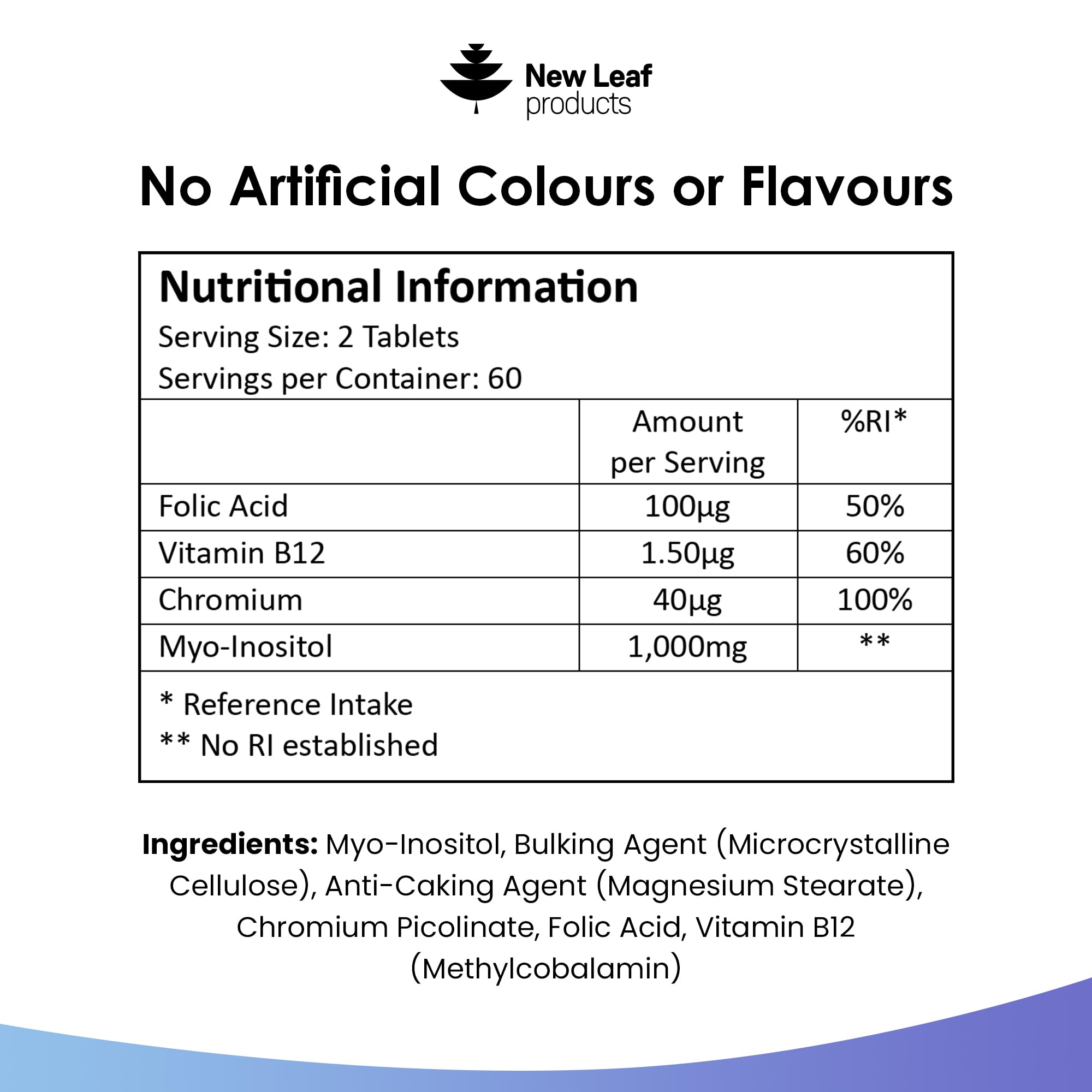 Myo-Inositol PCOS Supplement - Myo Inositol Tablets PCOS Supplement Enriched NEW LEAF PRODUCTSBuy Supplements Australia