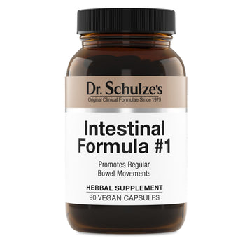 Dr. Schulze's Intestinal Formula #1 - Bowel Movement Supplement for Colon Health Support - Bloating & Constipation Aid - Intestinal Cleanse - All-Natural - Plant-Based - Vegan - 90 Count Dr. Schulze'sBuy Supplements Australia