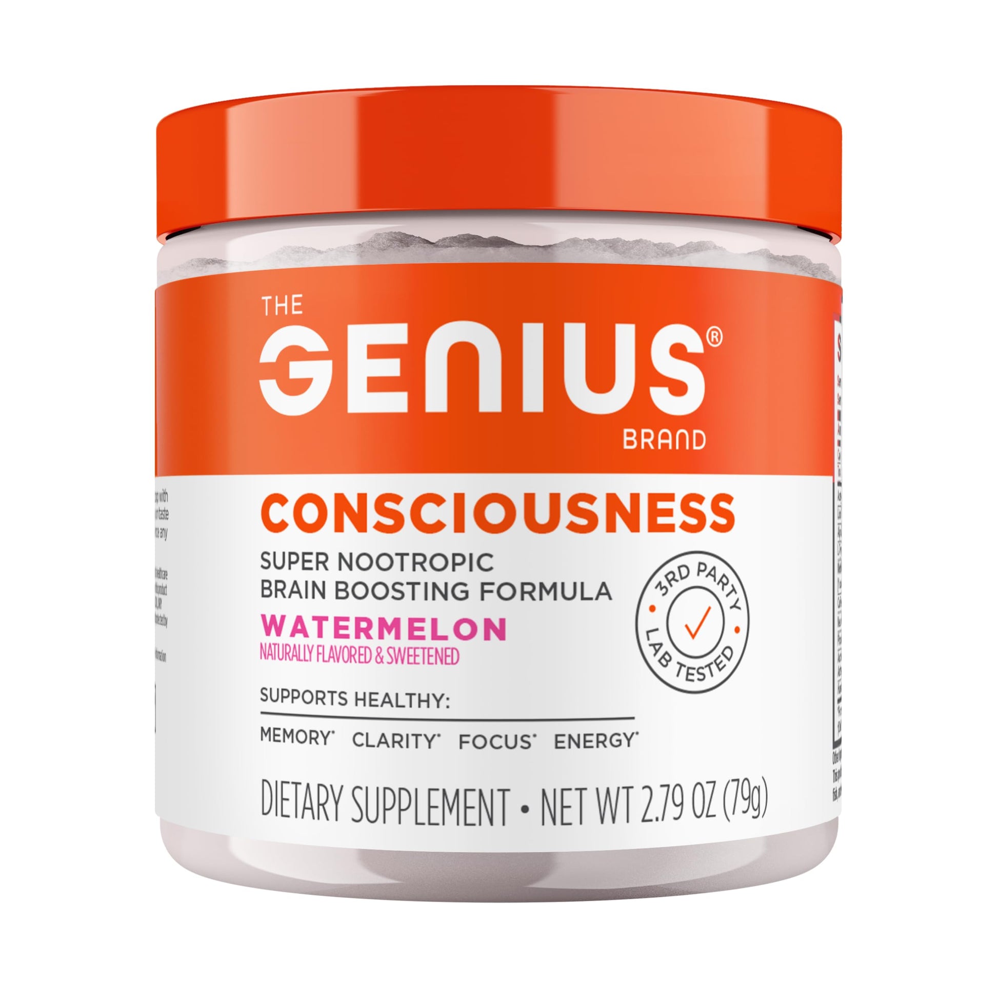 Genius Consciousness - Premium Nootropic Powder for Focus, Memory & Mental Clarity - AlphaSize, NeuroFactor, Lion’s Mane & Dynamine - Natural Brain Booster for Studying, Work & Creativity – Watermelon The Genius BrandBuy Supplements Australia