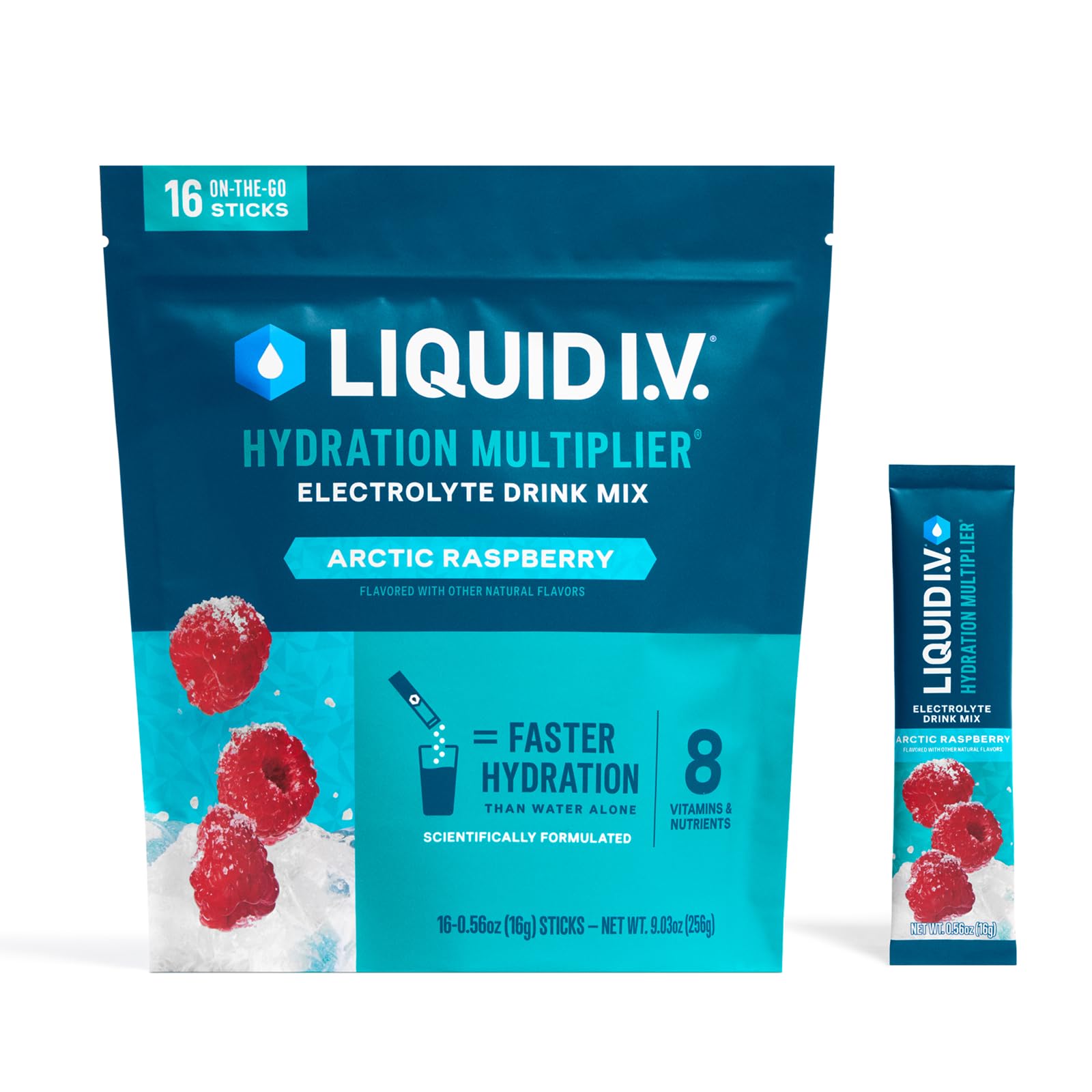 Liquid I.V.® Hydration Multiplier - Arctic Raspberry | Electrolyte Powder Drink Mix | 1 Pack (16 Servings) Liquid I.V.Buy Supplements Australia