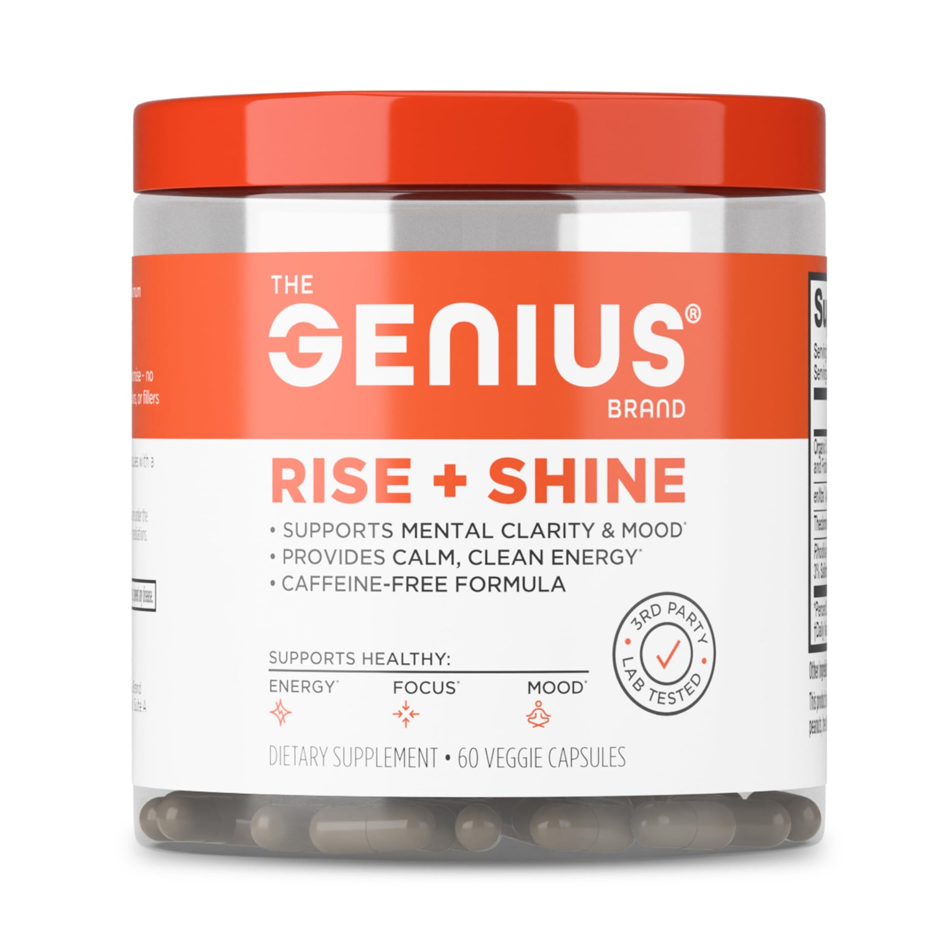 The Genius Brand Rise + Shine Nootropic – Cordyceps & Rhodiola Rosea – Caffeine-Free Energy & Mood Support – Focus, Clarity & Emotional Balance – 30 Servings The Genius BrandBuy Supplements Australia