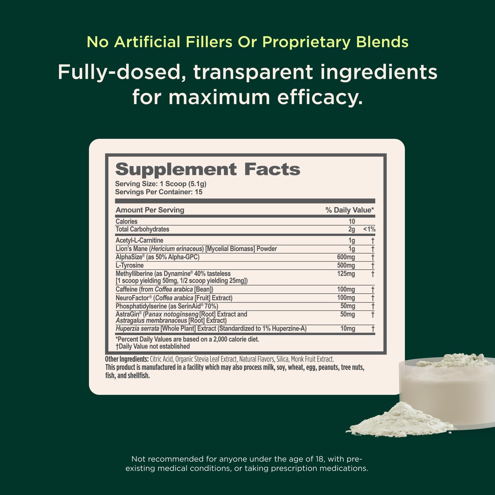 Genius Consciousness, Super Nootropic Brain Supplement Powder, Mango - Boost Focus, Cognitive Function, Concentration & Memory Booster - Alpha GPC & Lions Mane Mushroom for Neuro Energy & IQ The Genius BrandBuy Supplements Australia