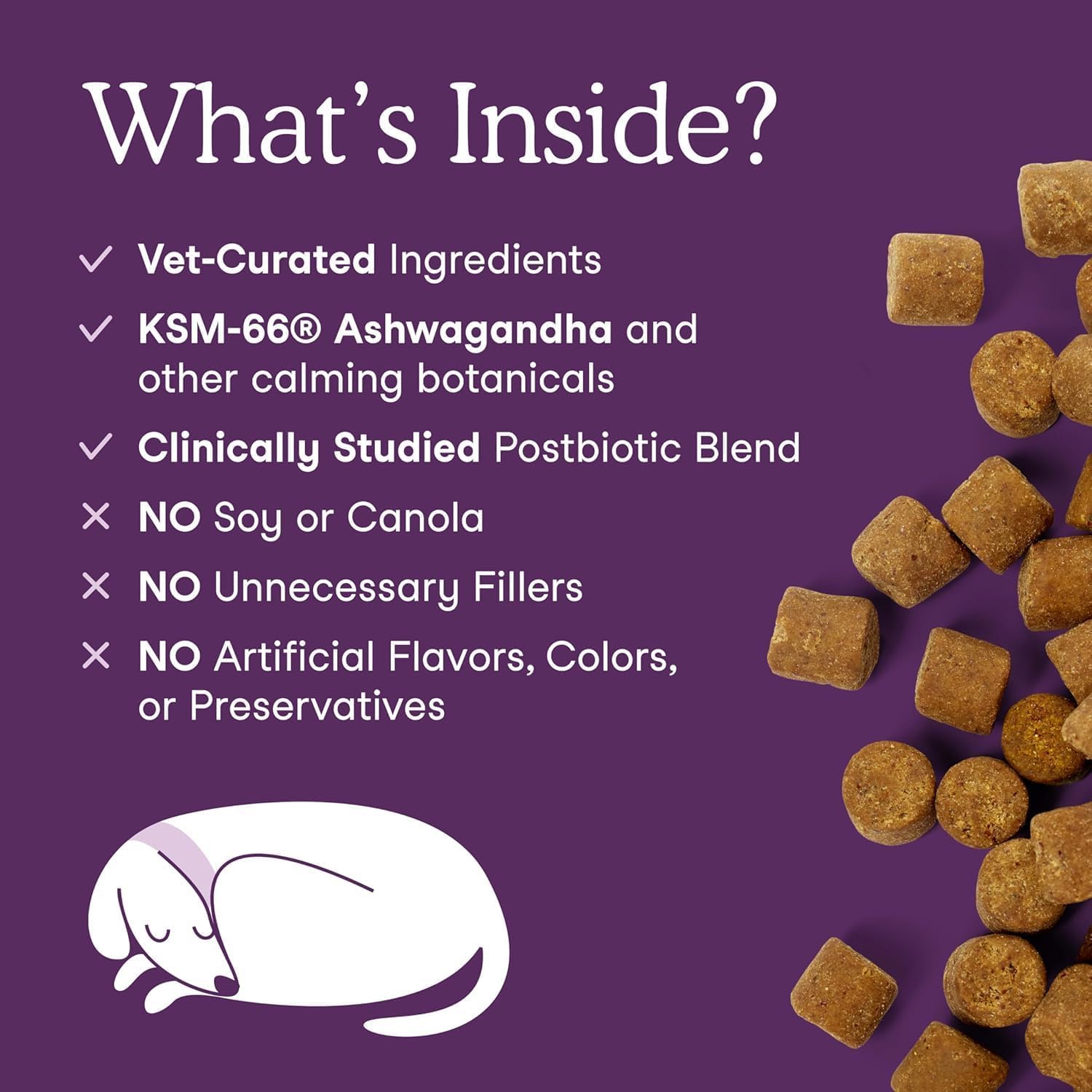 Fera Pets Dog Calming Chews - Helps Manage Everyday Stress & Separation - Promotes Relaxation - Ashwagandha & Priome® Mental Wellbeing Postbiotic Blend - 30 Soft Chews Fera PetsBuy Supplements Australia