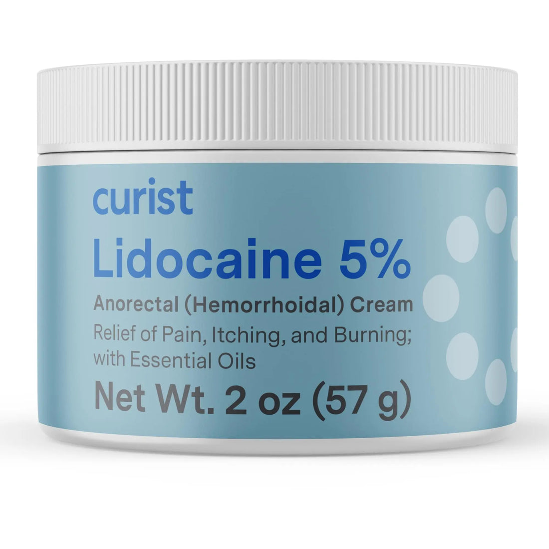 Curist 5% Lidocaine Cream Pain Relief - Numb Quickly & Effectively with 5% Lidocaine Numbing Cream for Anorectal Use - (1 Pack - 2 oz Jar) CuristBuy Supplements Australia