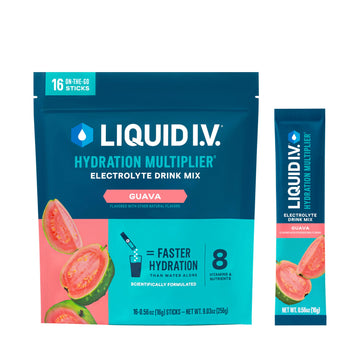 Liquid I.V.® Hydration Multiplier - Guava | Electrolyte Powder Drink Mix | 1 Pack (16 Servings) Liquid I.V.Buy Supplements Australia
