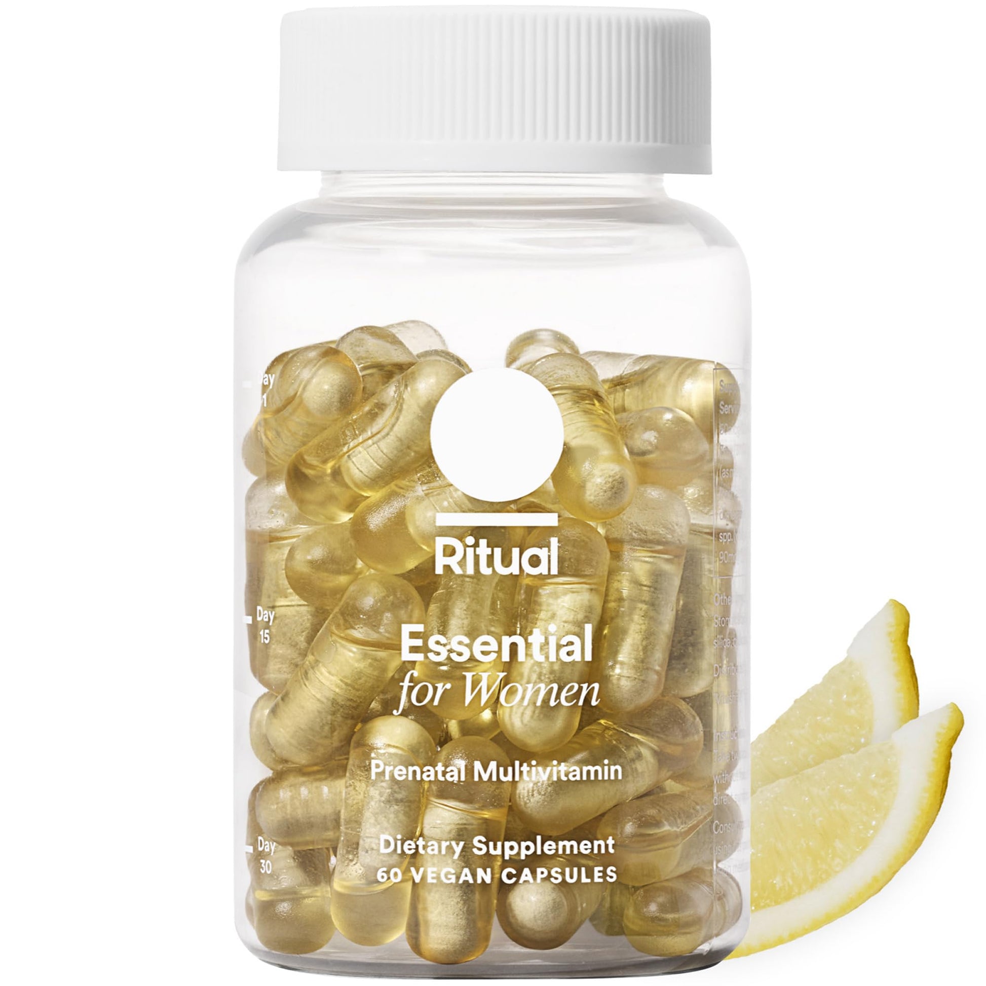 Ritual Essential for Women Prenatal Multivitamin: Folate & Choline for Neural Tube Support, Omega-3 DHA for Fetal Brain Development, Iron, Calcium-Helper D3 & K2, Non-GMO, Vegan, Citrus, 30 Days RitualBuy Supplements Australia