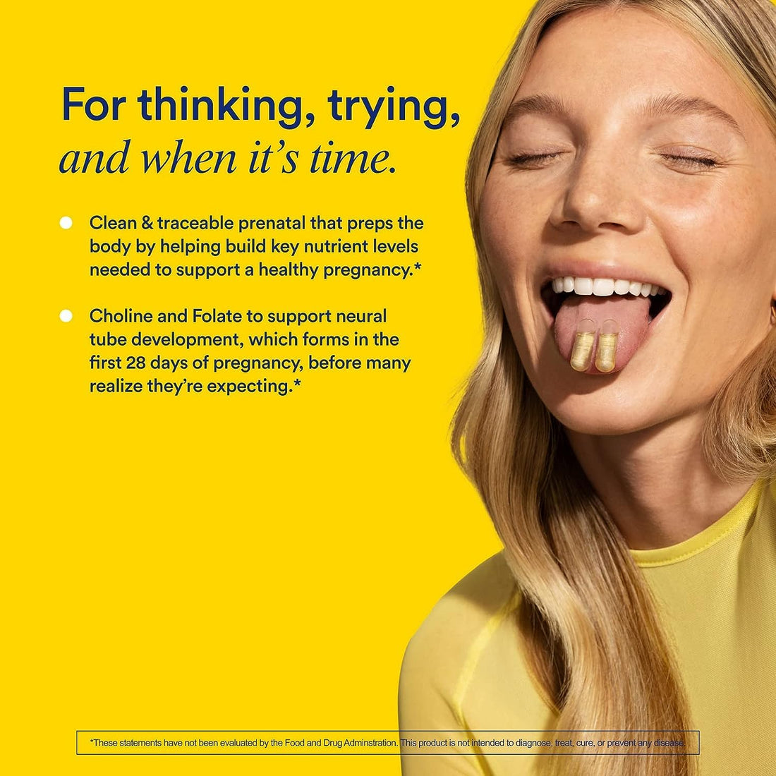 Ritual Essential for Women Prenatal Multivitamin: Folate & Choline for Neural Tube Support, Omega-3 DHA for Fetal Brain Development, Iron, Calcium-Helper D3 & K2, Non-GMO, Vegan, Citrus, 30 Days RitualBuy Supplements Australia