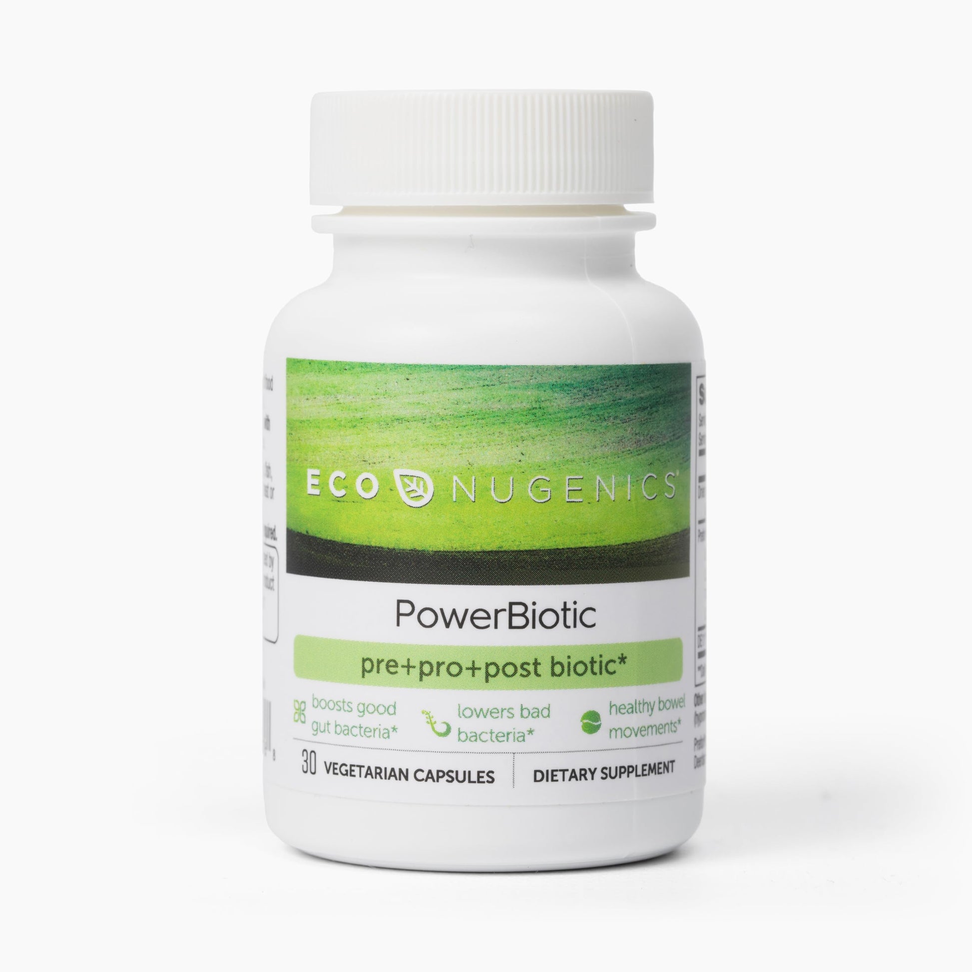 EcoNugenics PowerBiotic: Prebiotic, Probiotic & Postbiotic for Men & Women – 30 Capsules (1 Daily) – Supports Digestive Health, Gut Cleanse, Constipation Relief, Immune Function EcoNugenicsBuy Supplements Australia