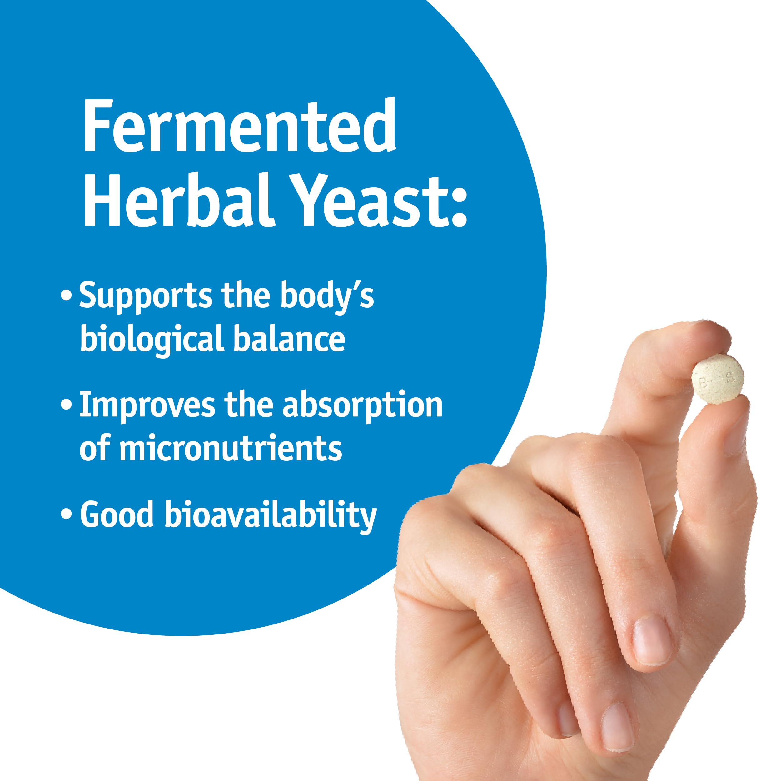 Strath Nutritional Yeast Tablets - Vegetarian, Lactose Free, Artificial Additive Free - Digestive Support, Nutrient Absorption - Unflavored Daily Supplement - Prebiotic and Postbiotic Bio-StrathBuy Supplements Australia