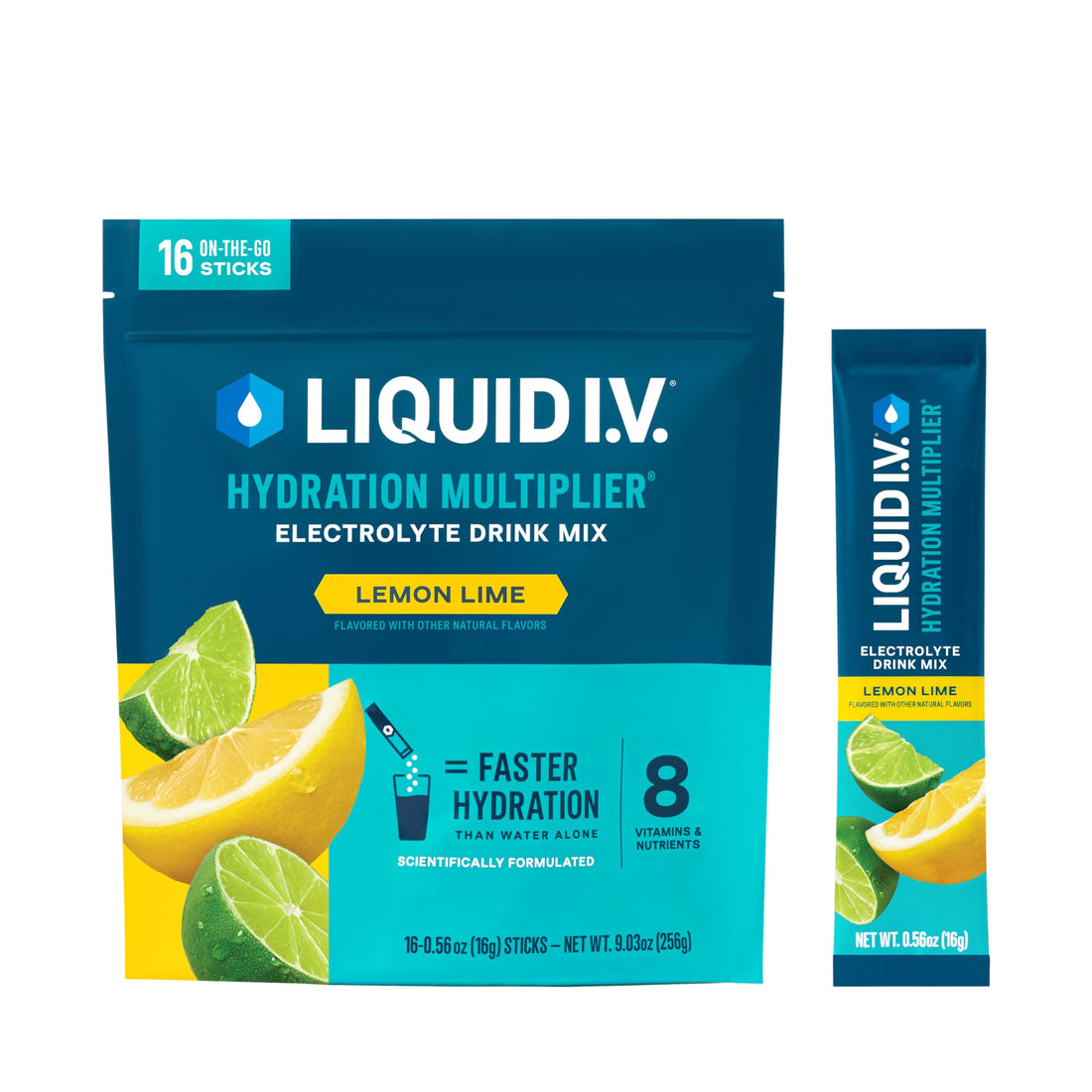 Liquid I.V.® Hydration Multiplier - Lemon Lime | Electrolyte Powder Drink Mix | 1 Pack (16 Servings) Liquid I.V.Buy Supplements Australia