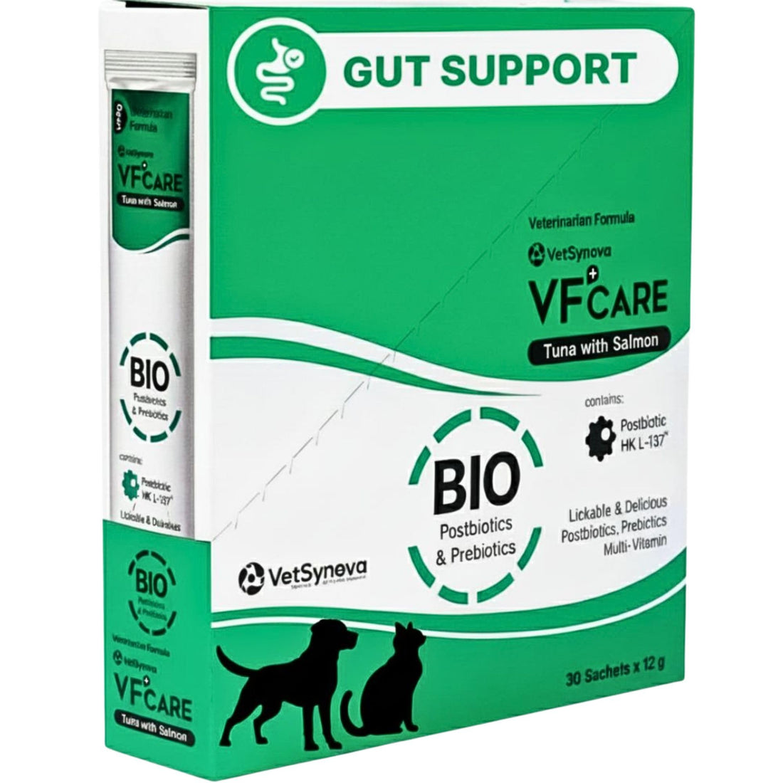 VFcare BIO Supplement for Cats & Dogs – Anti Diarrhea for Dogs, Gut Health Paste with Postbiotics, Prebiotics, FOS, L-137, Yeast Extract – Anti Diarrhea for Dogs, 30 Sachets VFCAREBuy Supplements Australia