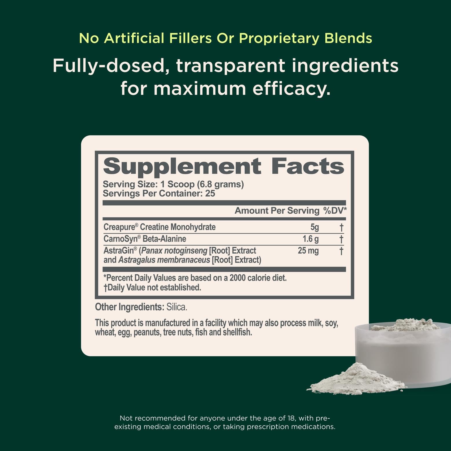 The Genius Brand Genius Creatine - Creatine Monohydrate Powder for Active Lifestyles - Endurance, Strength, Brain Performance & Muscle Health Support - Mind-to-Muscle Formula - Unflavored - 6 oz The Genius BrandBuy Supplements Australia