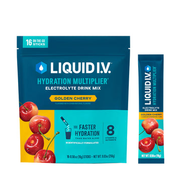 Liquid I.V.® Hydration Multiplier - Golden Cherry | Electrolyte Powder Drink Mix | 1 Pack (16 Servings) Liquid I.V.Buy Supplements Australia