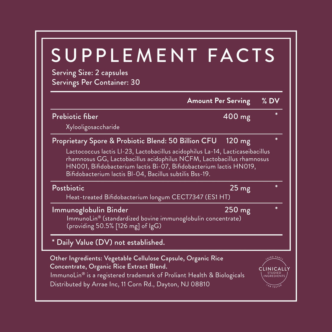 Arrae Tribiotic, Probiotics for Women, Support for Vaginal pH Balance, Gut, Immune, and Feminine Health, Prebiotics, Probiotics, Postbiotics, 60 Count ArraeBuy Supplements Australia