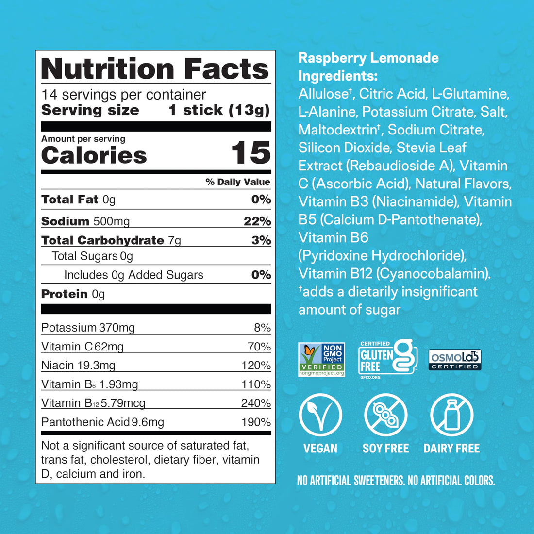 Liquid I.V.® Hydration Multiplier Sugar-Free - Raspberry Lemonade | Electrolyte Powder Drink Mix | 1 Pack (14 Servings) Liquid I.V.Buy Supplements Australia