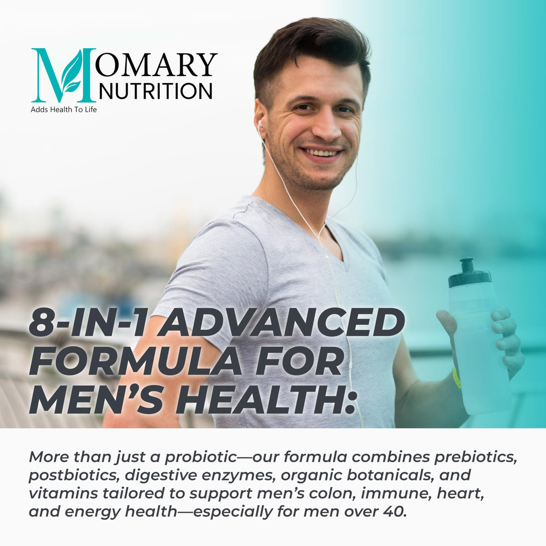 8-in-1 Bio Cultures Complex for Men – 150 Billion CFU Probiotics with 37 Diverse Strains, Organic Prebiotics, Postbiotics & Digestive Enzymes – Supports Digestive Balance & Gut Microbiome MOMARY NUTRITIONBuy Supplements Australia