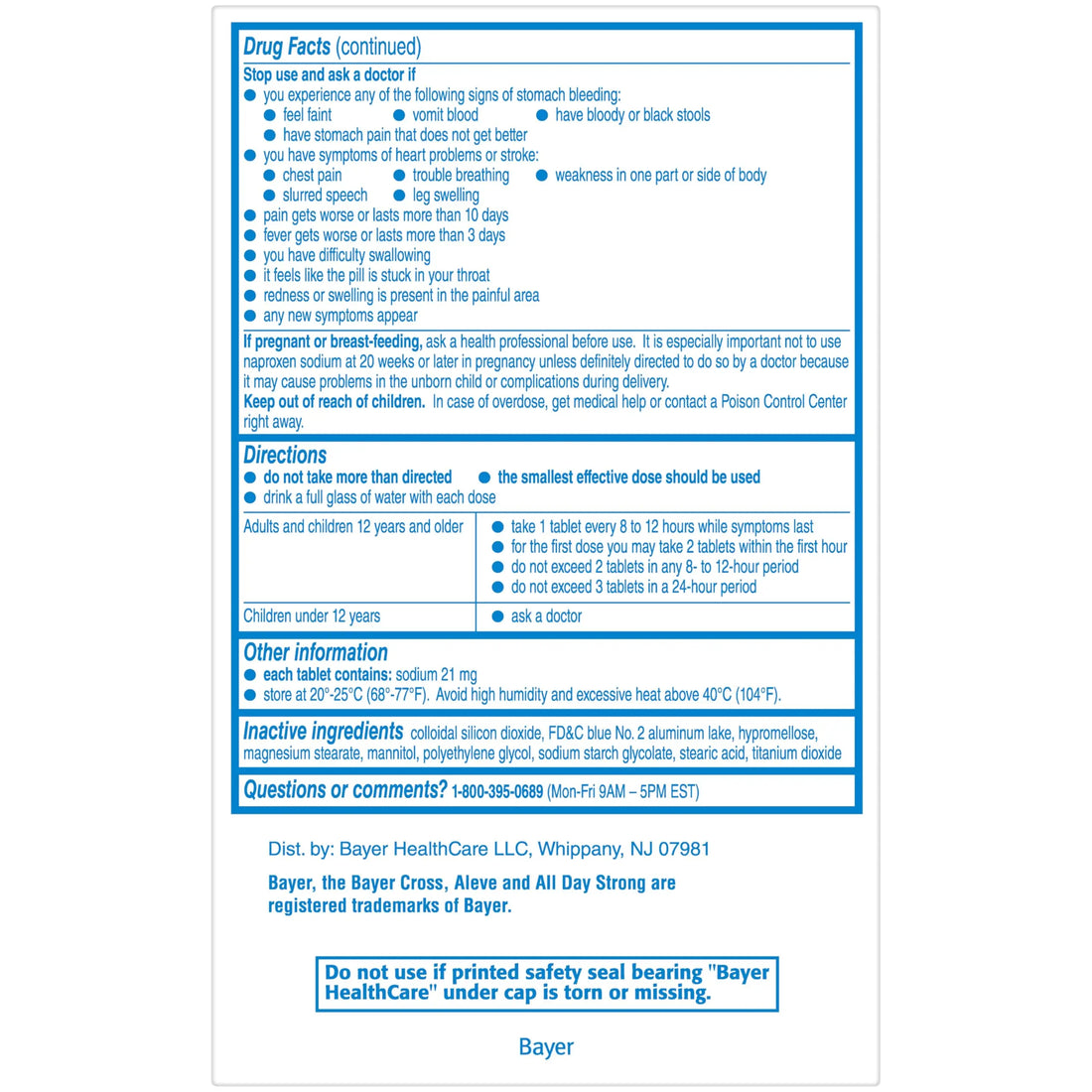 Aleve Pain Reliever & Fever Reducer Tablets, Naproxen Sodium, Headache, Back and Body Pain Relief Medicine, 270 Count AleveBuy Supplements Australia