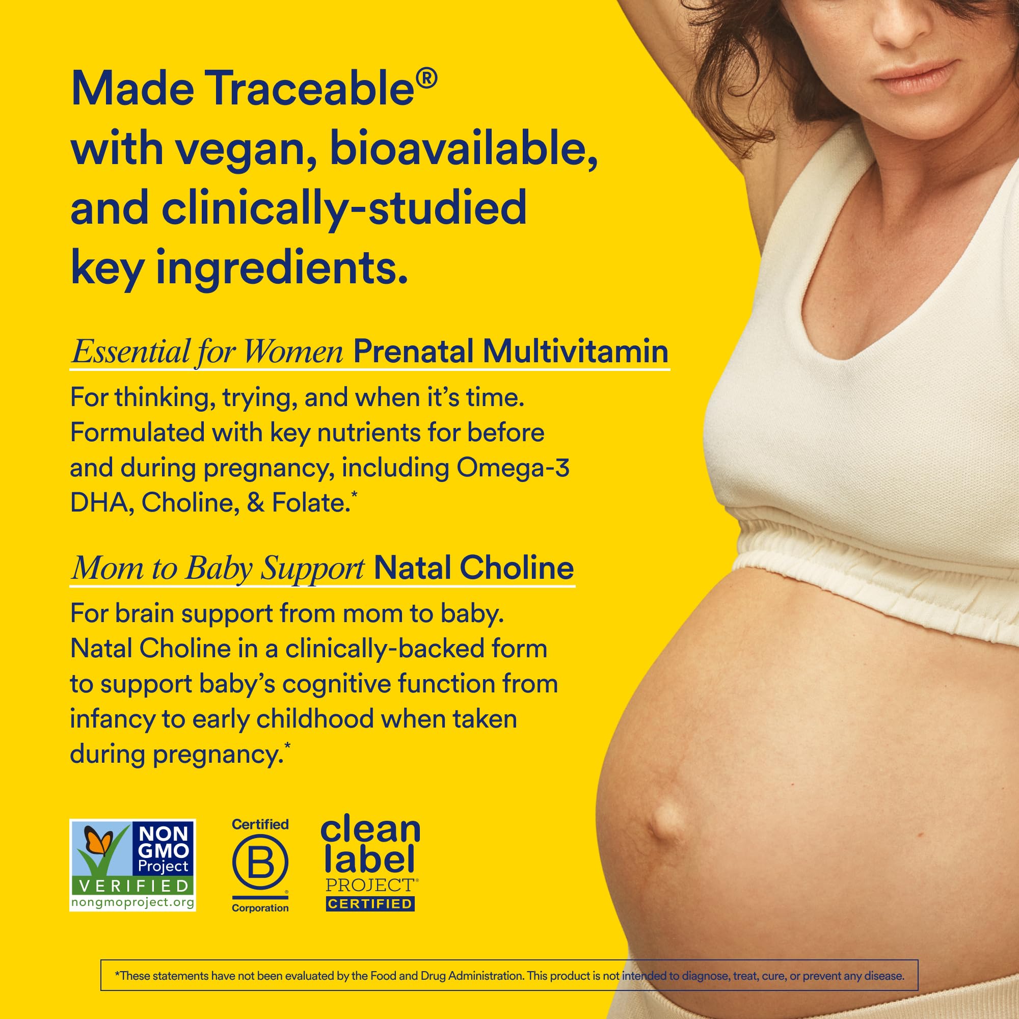 Ritual Mom-to-Baby Set with Prenatal Vitamins and Natal Choline Supplements, Supports Pregnancy, Baby's Cognitive Function, Fetal Brain Development, 30 Day Supply RitualBuy Supplements Australia