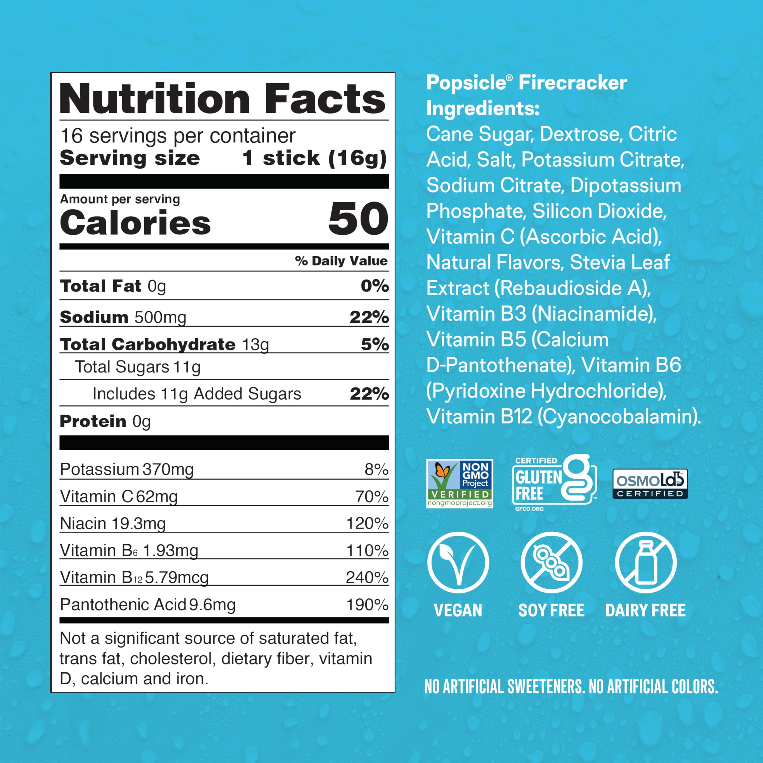 Liquid I.V.® Hydration Multiplier - Popsicle Firecracker | Electrolyte Powder Drink Mix | 1 Pack (16 Servings) Liquid I.V.Buy Supplements Australia