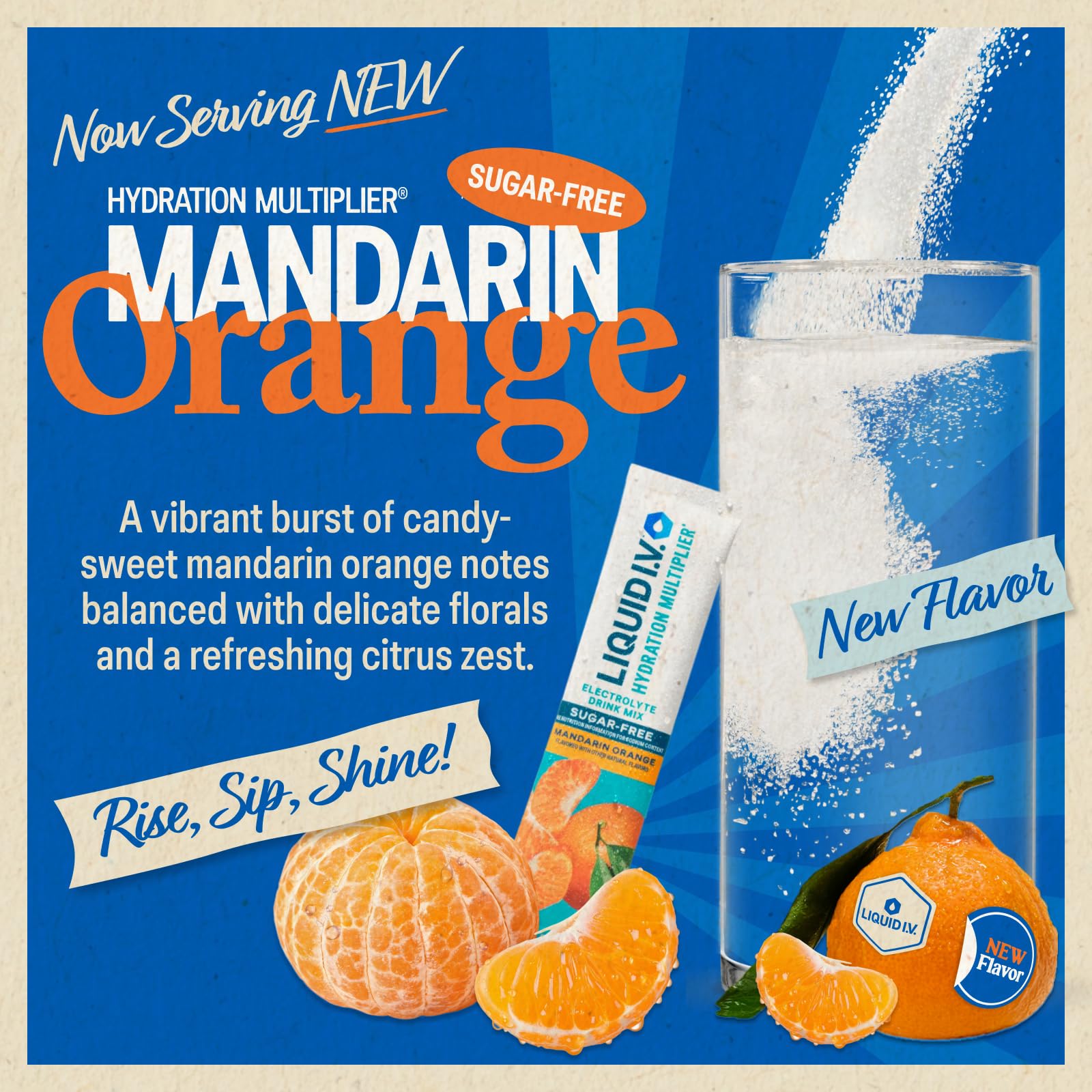 Liquid I.V.® Hydration Multiplier Sugar Free – Mandarin Orange | Electrolyte Powder Drink Mix | 3 Pack (42 Servings) Liquid I.V.Buy Supplements Australia