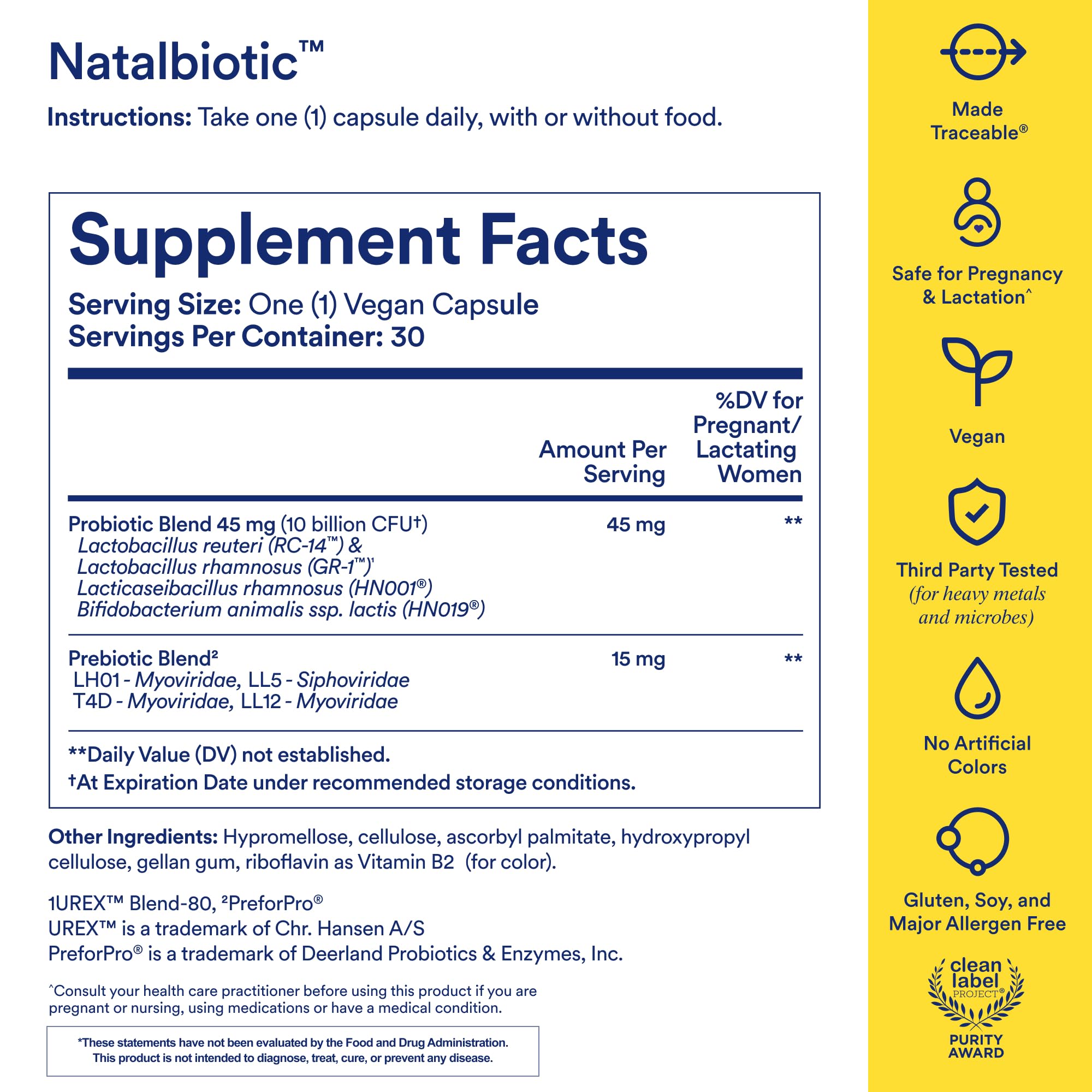 Ritual Natalbiotic™ Microbiome Support†* Biotics for Mom & Baby. Formulated to Support Digestive Health, Vaginal Health, and Baby’s Immune Health.* Designed with OB/GYNs‡. Non-GMO, Vegan, 30 Days RitualBuy Supplements Australia
