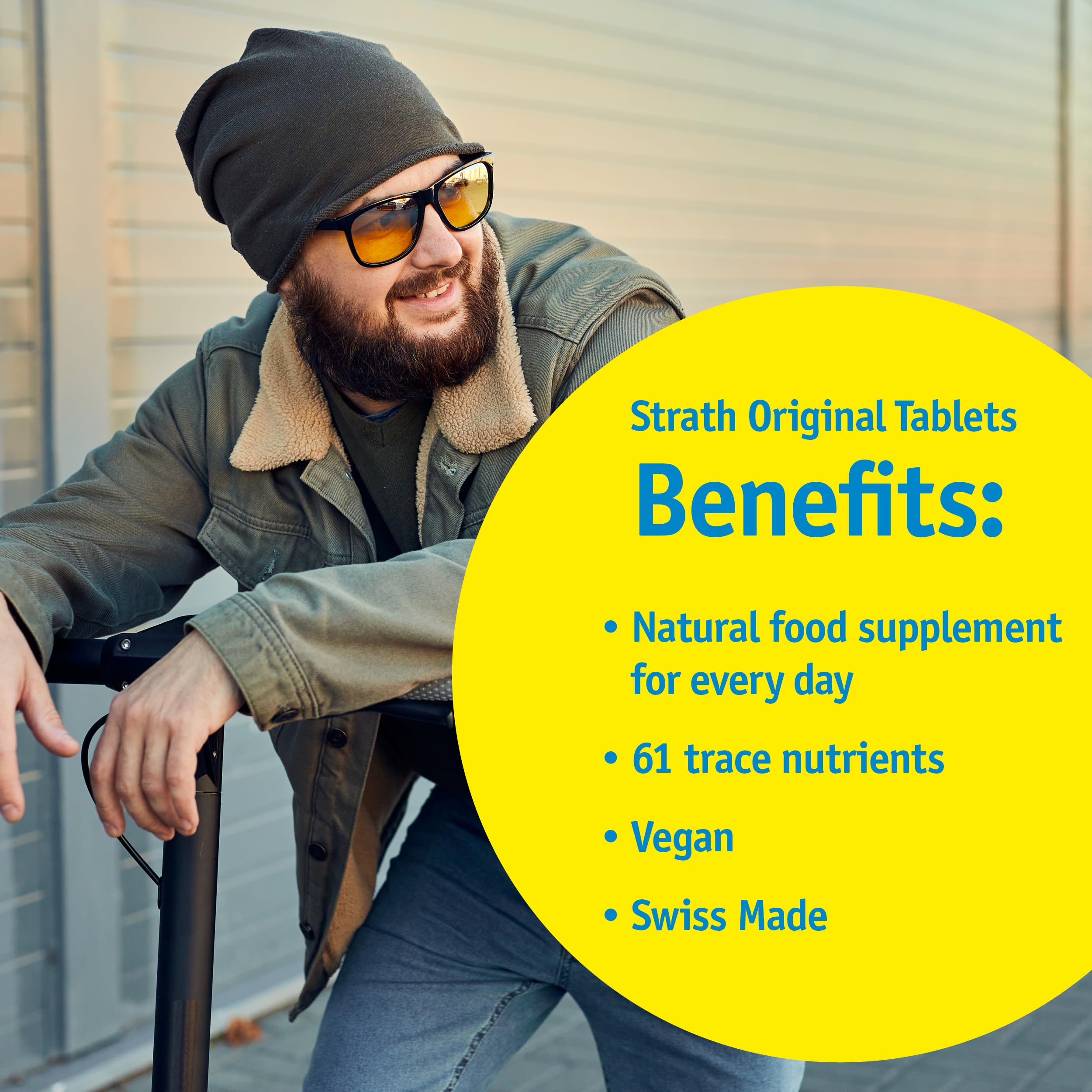 Strath Nutritional Yeast Tablets - Vegetarian, Lactose Free, Artificial Additive Free - Digestive Support, Nutrient Absorption - Unflavored Daily Supplement - Prebiotic and Postbiotic Bio-StrathBuy Supplements Australia
