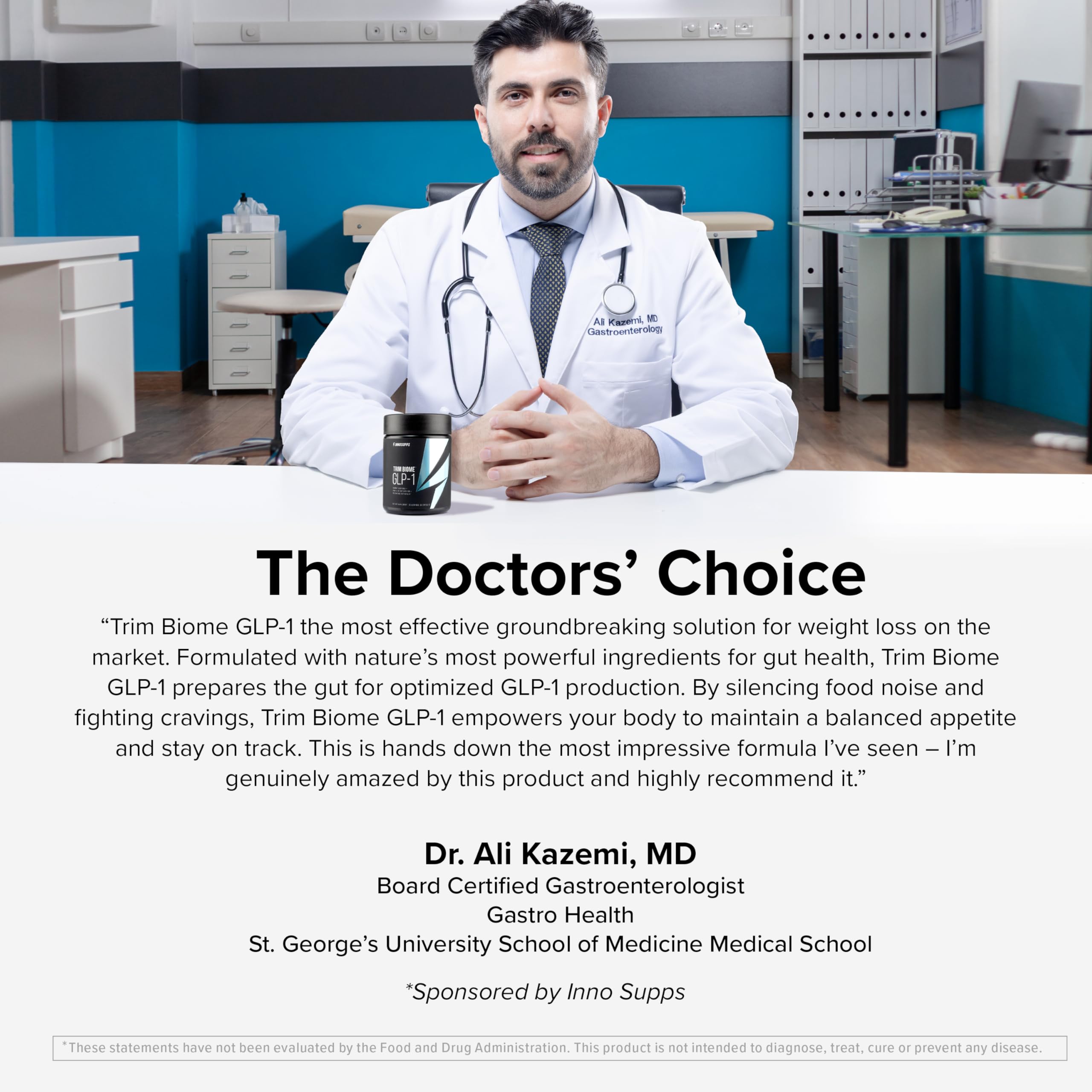 InnoSupps Trim Biome GLP-1 - Gut Health + Metabolic Support* - Prebiotic + Probiotic + Postbiotic - Akkermansia + Berberine - 60 Capsules. 30 Servings InnoSuppsBuy Supplements Australia