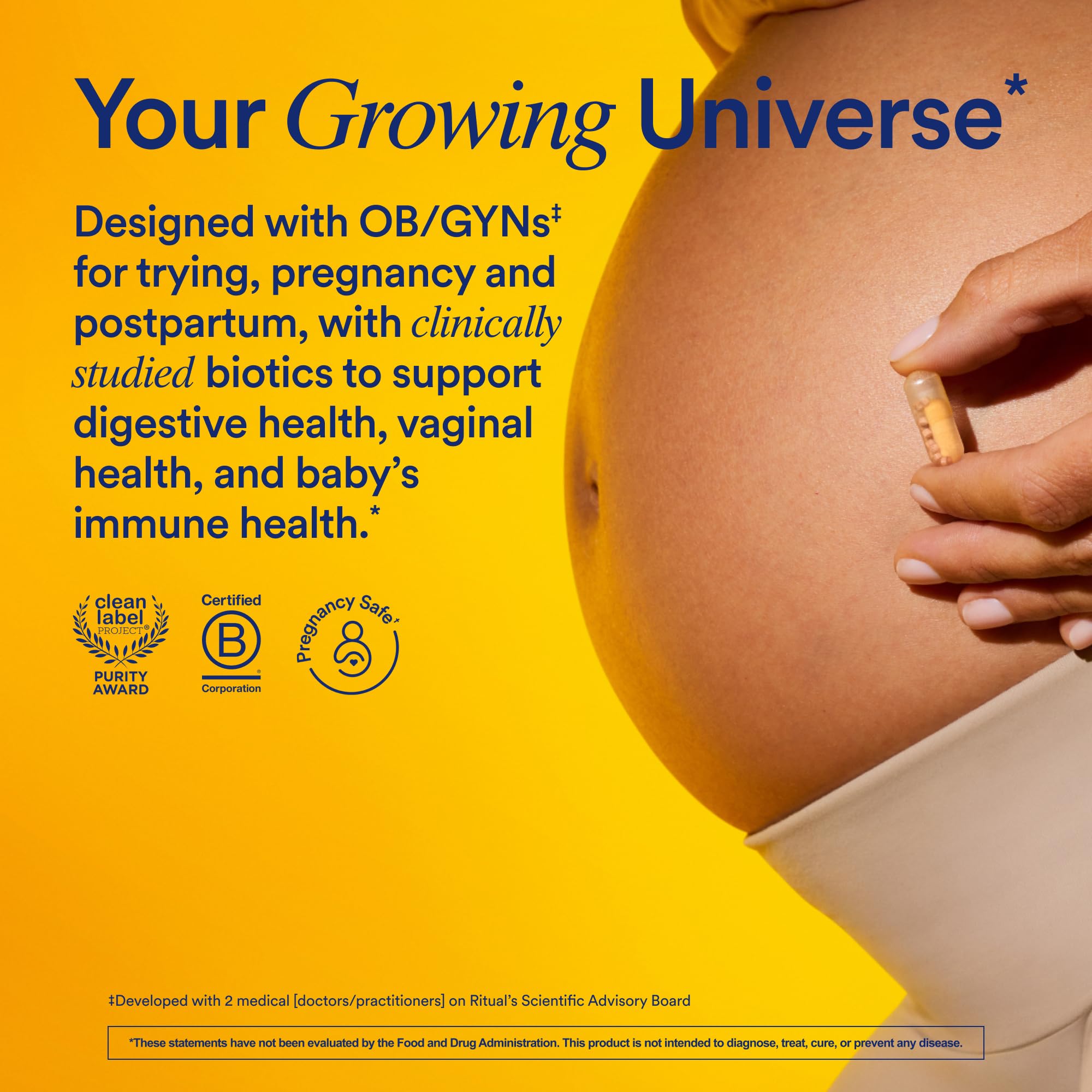 Ritual Natalbiotic™ Microbiome Support†* Biotics for Mom & Baby. Formulated to Support Digestive Health, Vaginal Health, and Baby’s Immune Health.* Designed with OB/GYNs‡. Non-GMO, Vegan, 30 Days RitualBuy Supplements Australia