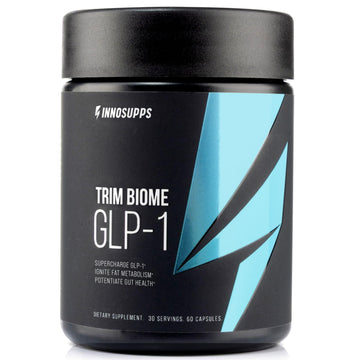 InnoSupps Trim Biome GLP-1 - Gut Health + Metabolic Support* - Prebiotic + Probiotic + Postbiotic - Akkermansia + Berberine - 60 Capsules. 30 Servings InnoSuppsBuy Supplements Australia