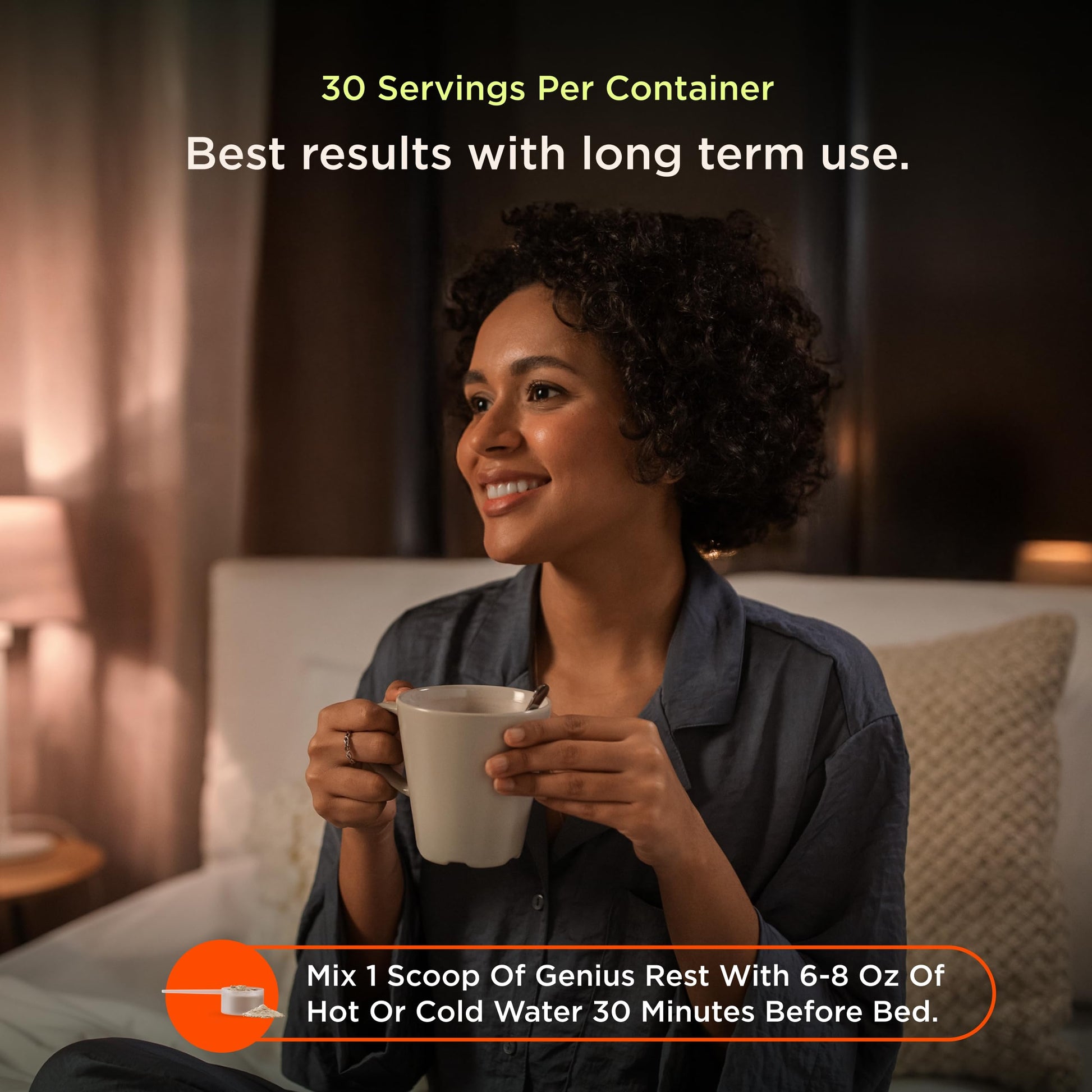 The Genius Brand Genius Rest Nootropic – Melatonin-Free Sleep Support Supplement for Calm & Relaxation – Lemon Tea – 30 Servings The Genius BrandBuy Supplements Australia