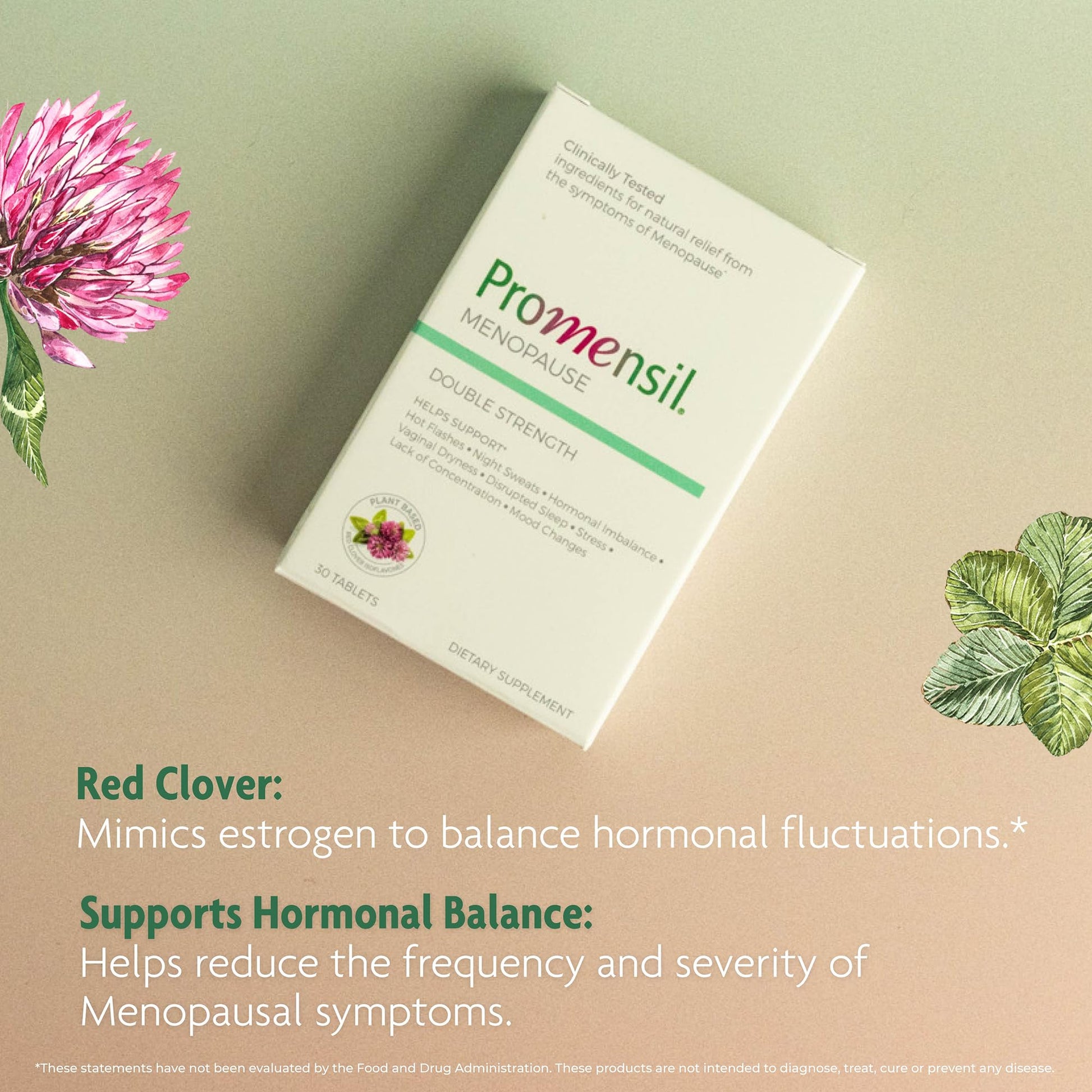 Promensil Menopause Double Strength - Menopause Supplements for Women, Red Clover Isoflavones, Helps Support Hot Flashes, Night Sweats, Restlessness - 30 Count PromensilBuy Supplements Australia
